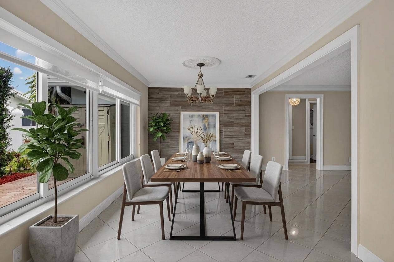 391 Leisure Boulevard, Pompano Beach, FL 33064 Furniture for staging purposes