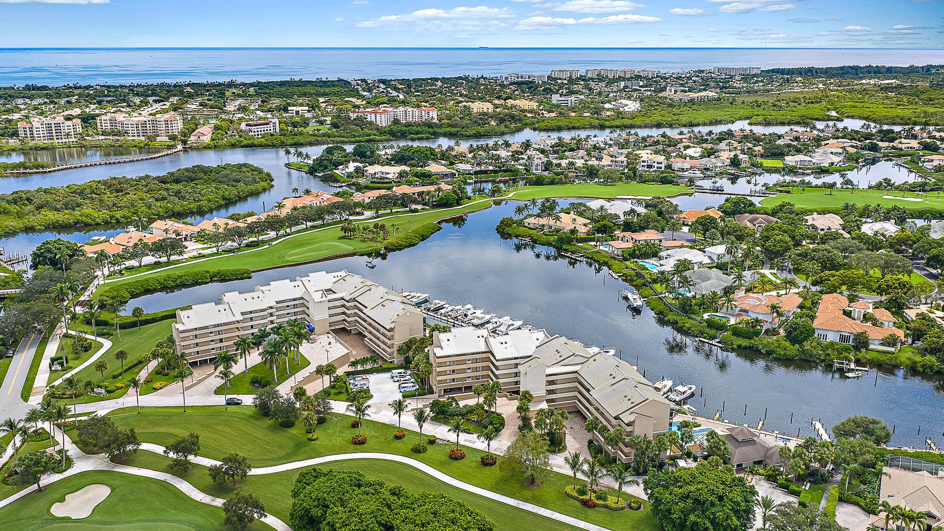 16910 Bay Street, #E204, Jupiter, Jupiter, FL 33477 Aerial of Units