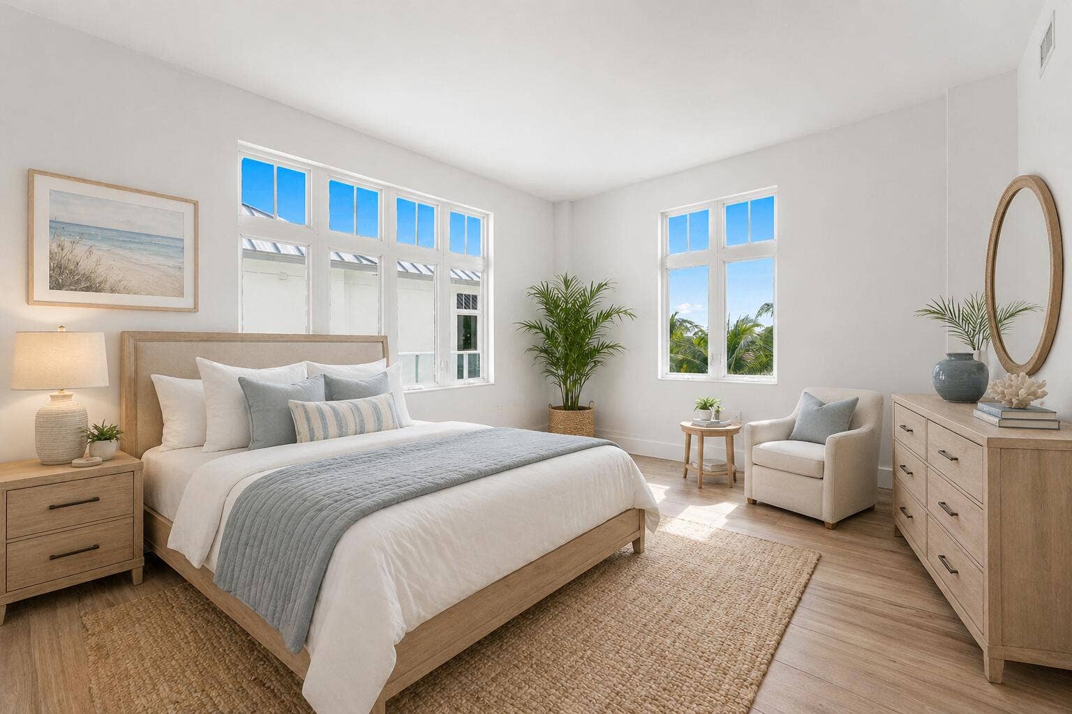 180 Lake Drive, #2304, Palm Beach Shores, FL 33404 Virtually Staged Guest Bedroom