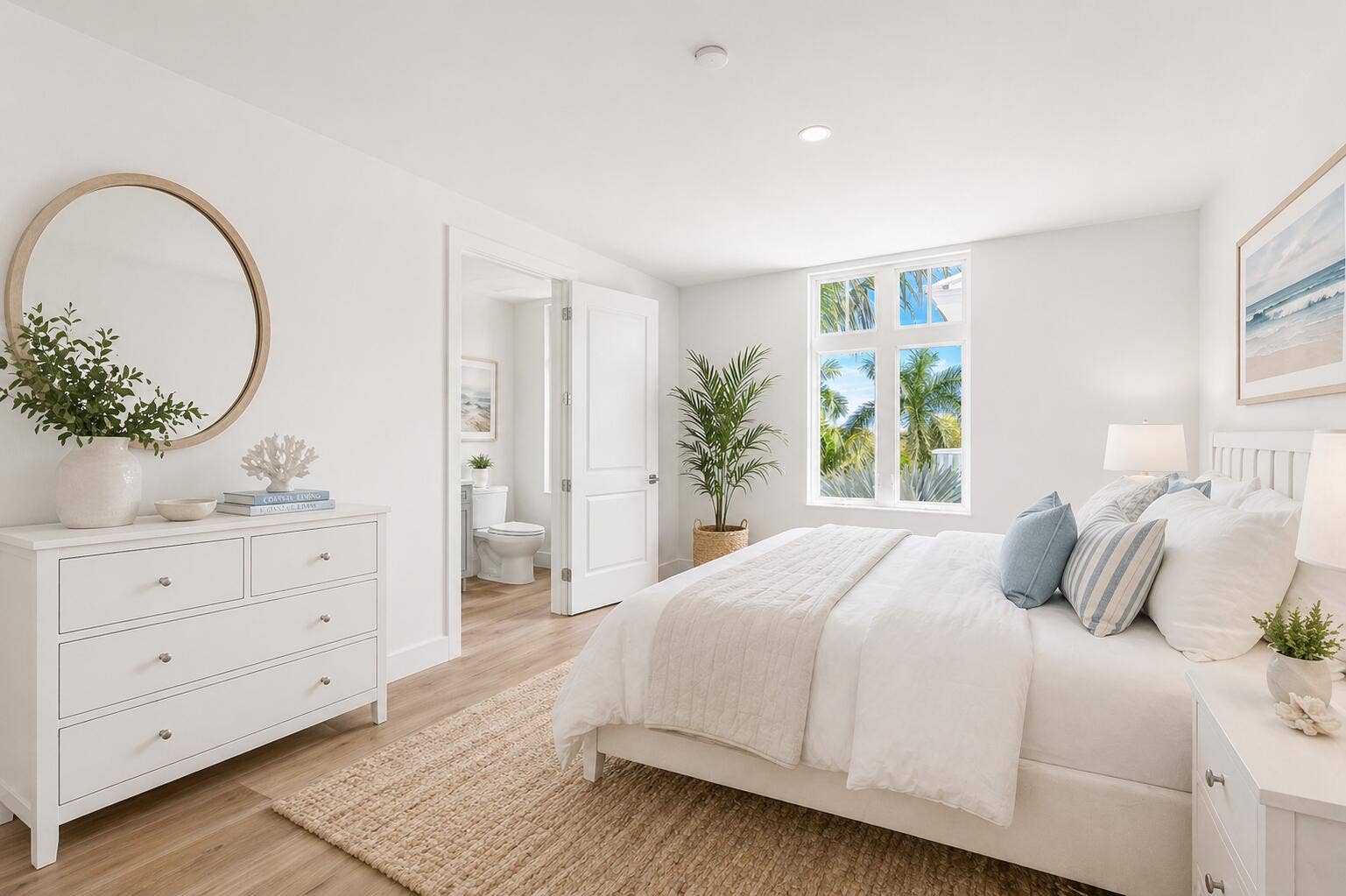 180 Lake Drive, #2304, Palm Beach Shores, FL 33404 Virtually Staged Guest Bedroom