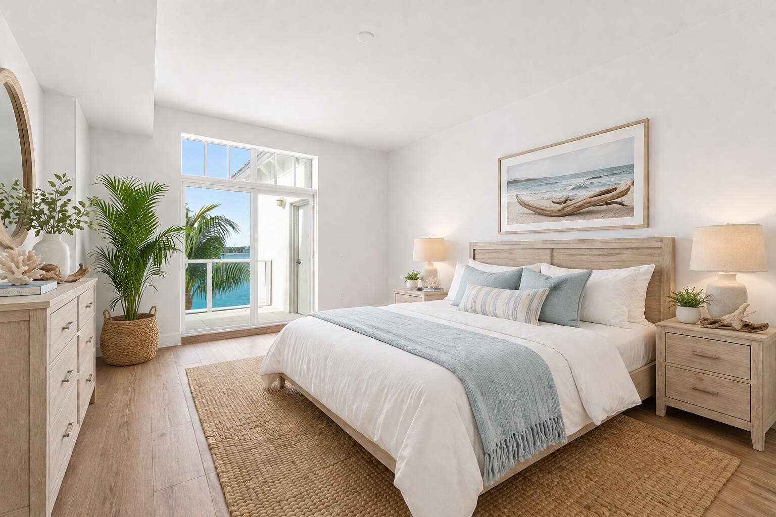 180 Lake Drive, #2304, Palm Beach Shores, FL 33404 Virtually Staged Primary Bedroom