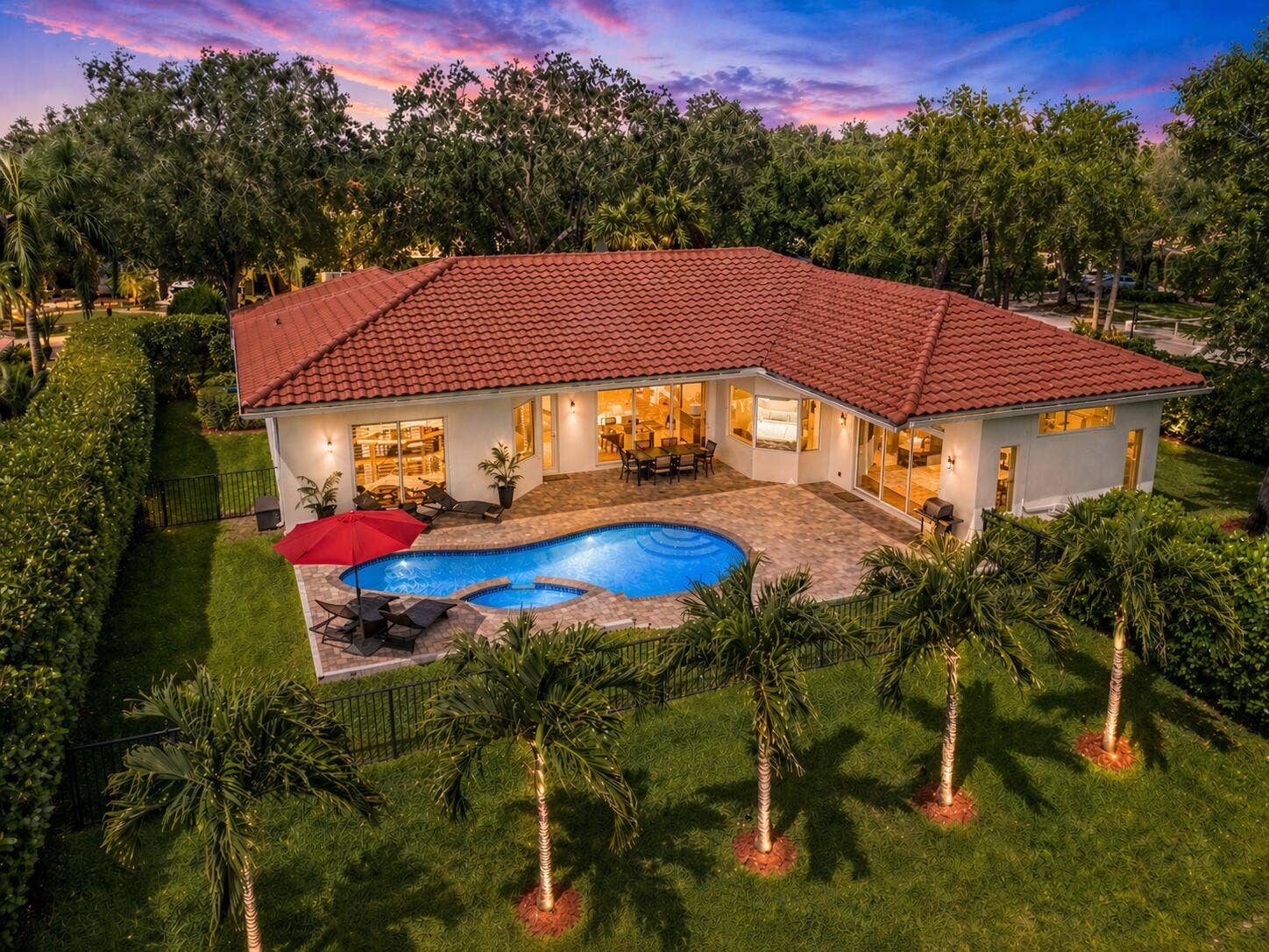 7276 NW 63rd Terrace, Parkland, FL 33067 night shot 2