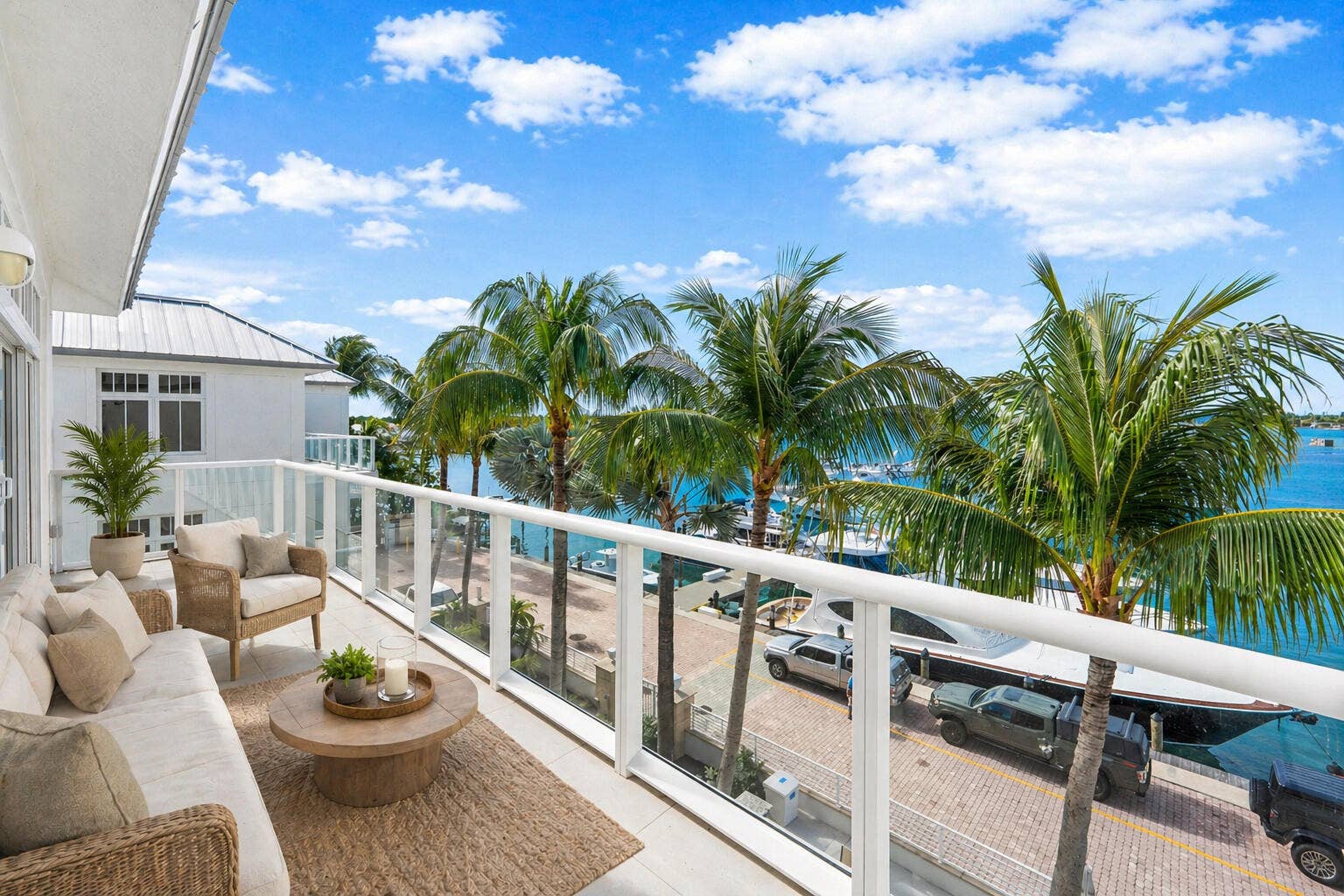180 Lake Drive, #2204, Palm Beach Shores, FL 33404 Virtually Staged Balcony