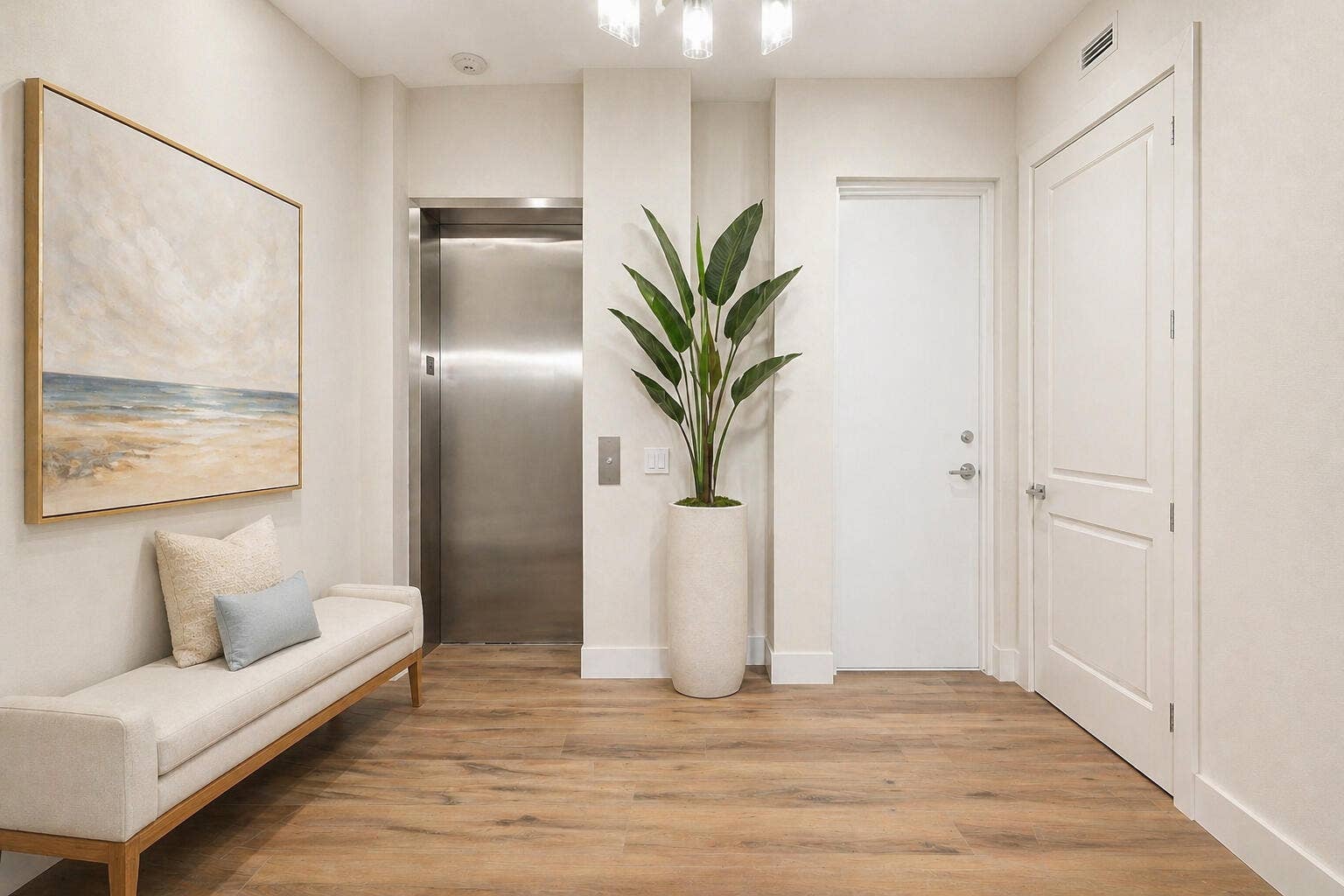 180 Lake Drive, #2204, Palm Beach Shores, FL 33404 Virtually Staged Private Elevator Entrance