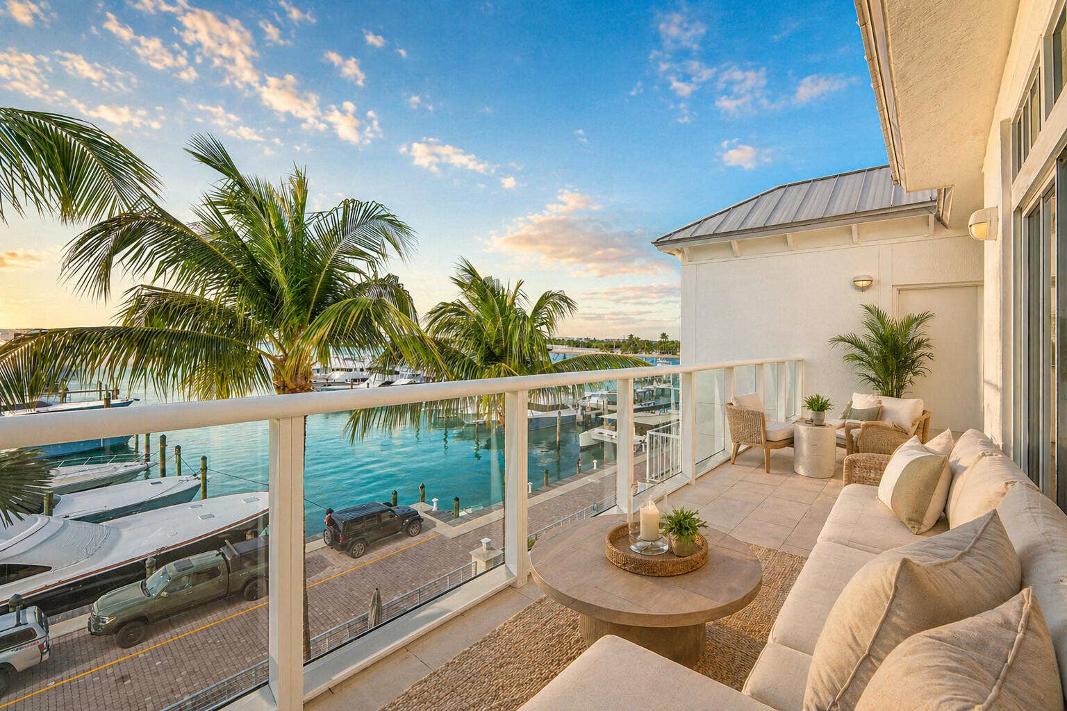 180 Lake Drive, #2204, Palm Beach Shores, FL 33404 Virtually Staged Balcony