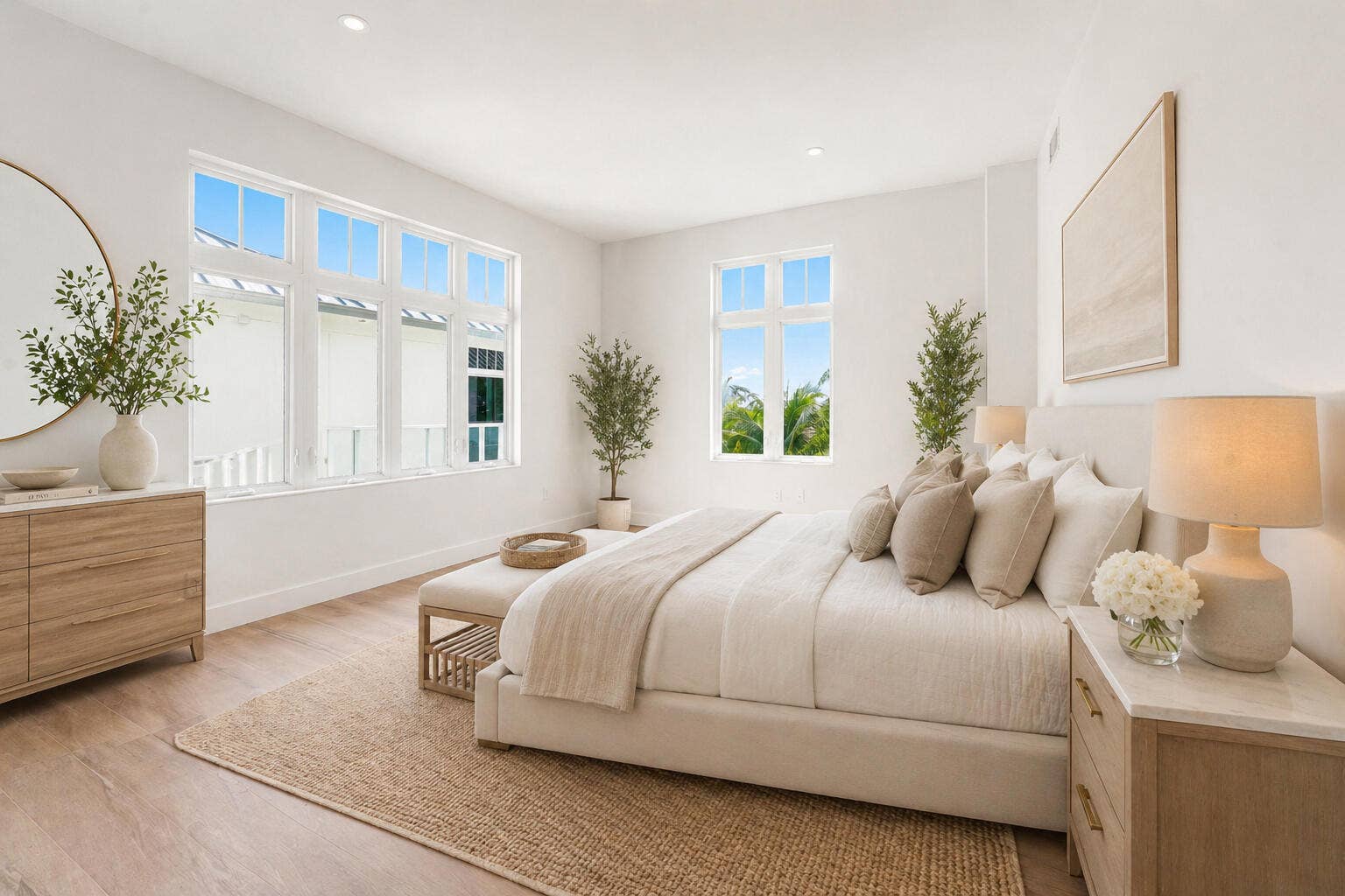 180 Lake Drive, #2204, Palm Beach Shores, FL 33404 Virtually Staged Primary Bedroom