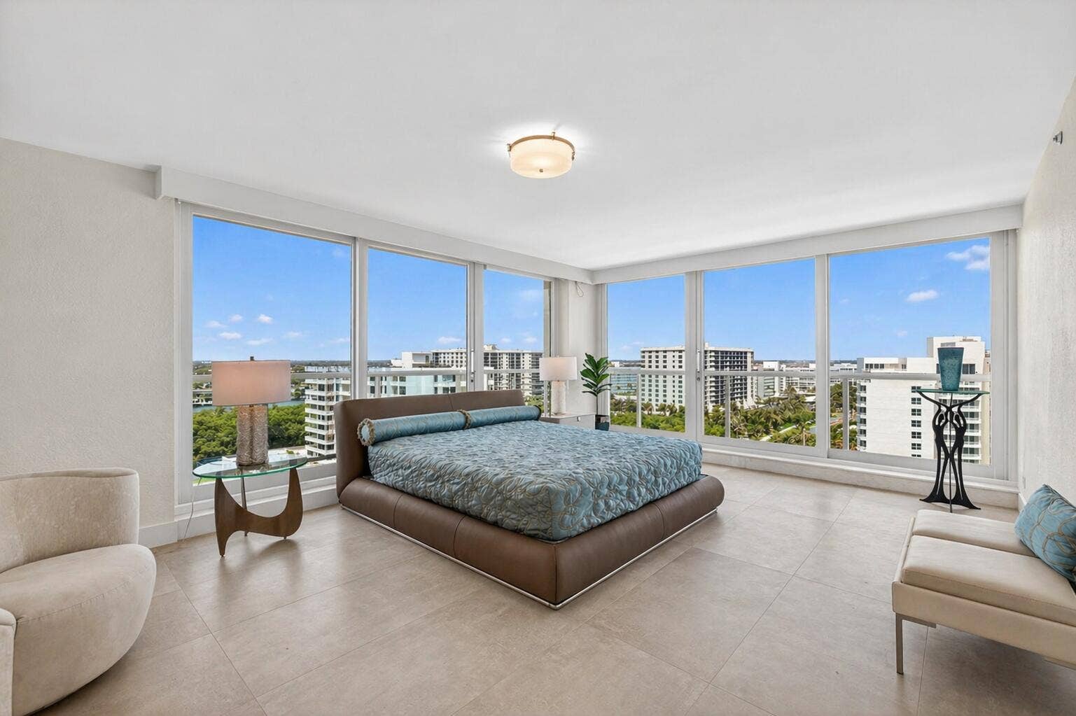 3505 S Ocean Boulevard, #14n, Highland Beach, FL 33487 Primary bedroom with ocean views
