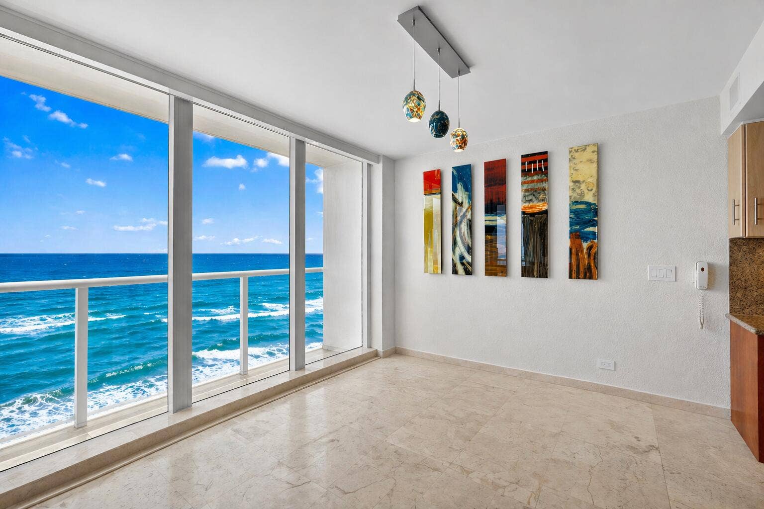 3505 S Ocean Boulevard, #14n, Highland Beach, FL 33487 Eat in kitchen with breathtaking ocean
