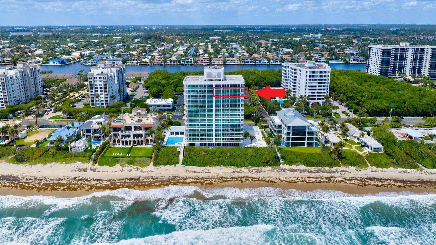 3505 S Ocean Boulevard, #14n, Highland Beach, FL 33487 Birds eye view