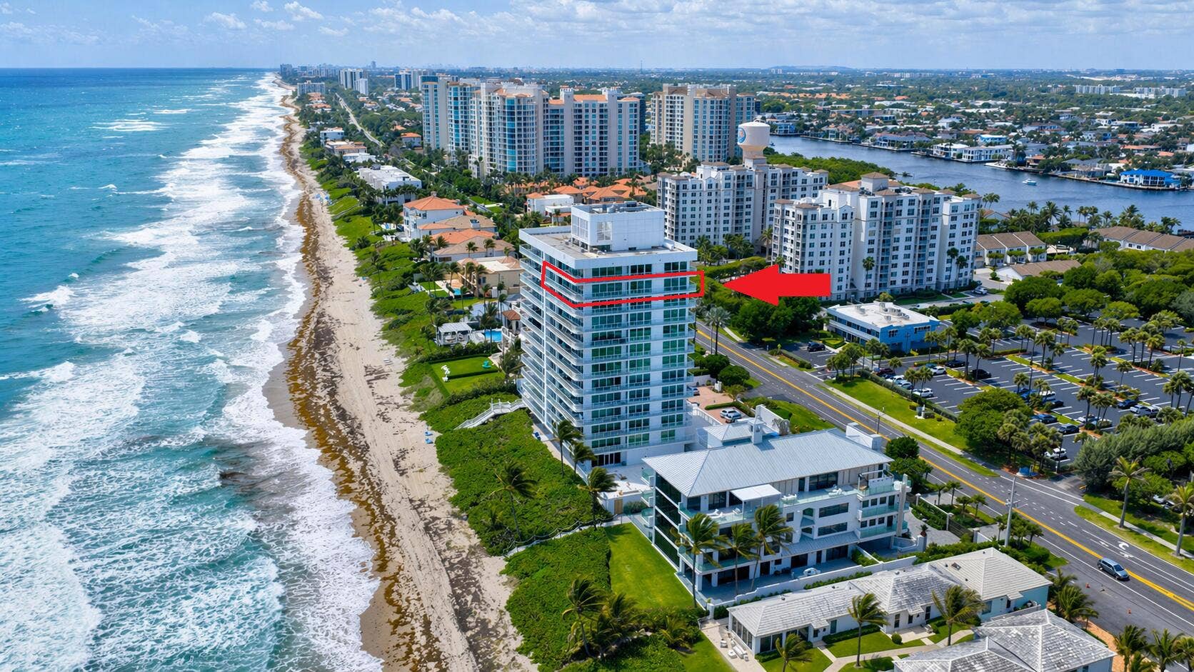 3505 S Ocean Boulevard, #14n, Highland Beach, FL 33487 Birds eye view