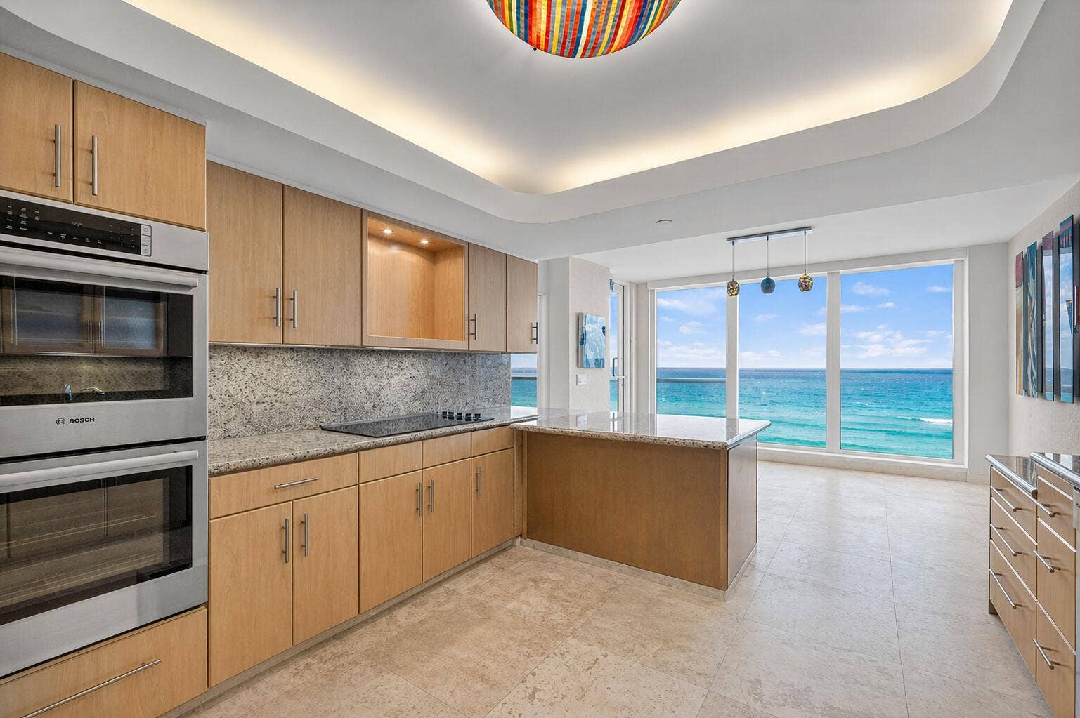 3505 S Ocean Boulevard, #14n, Highland Beach, FL 33487 Spacious kitchen with ocean view