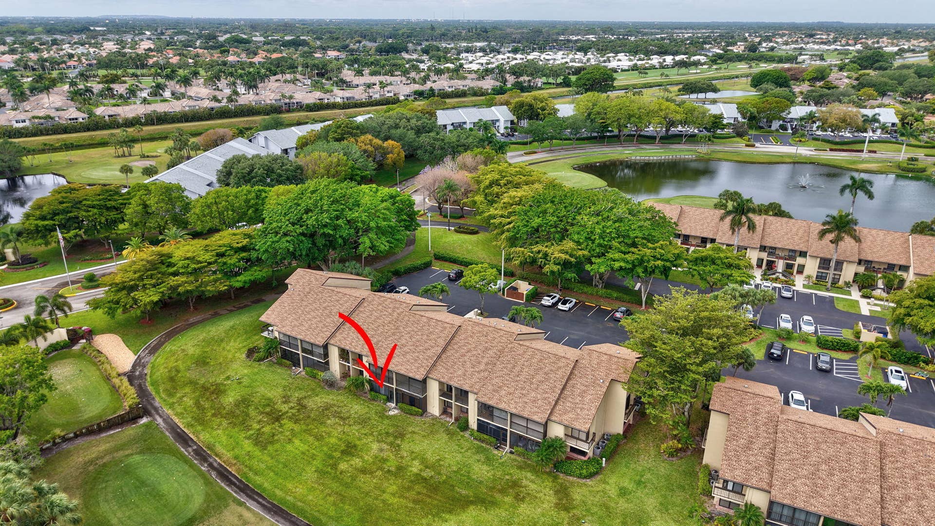 5021 Oakhill Lane, #114, Delray Beach, FL 33484 Aerial View