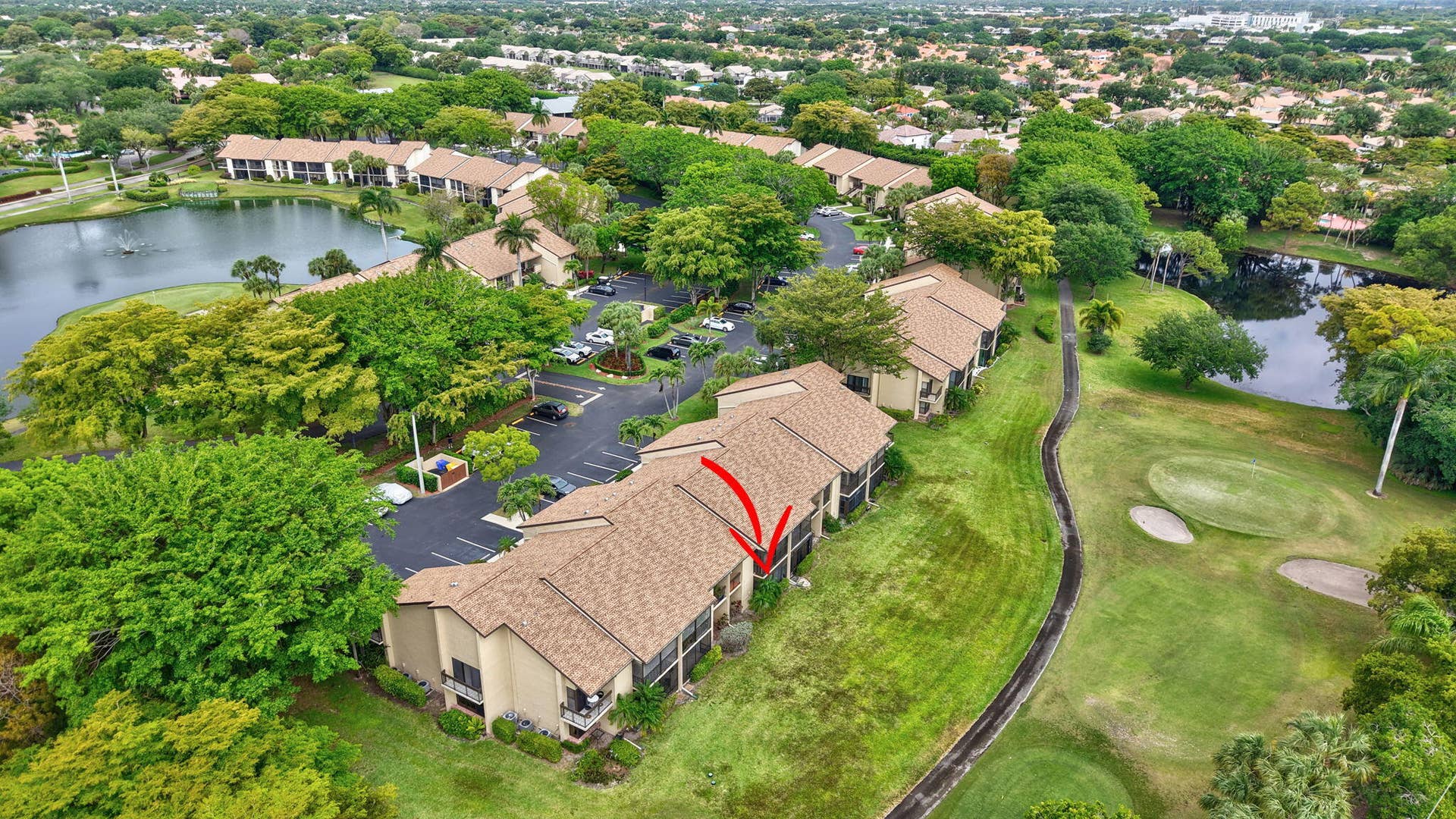 5021 Oakhill Lane, #114, Delray Beach, FL 33484 Aerial View