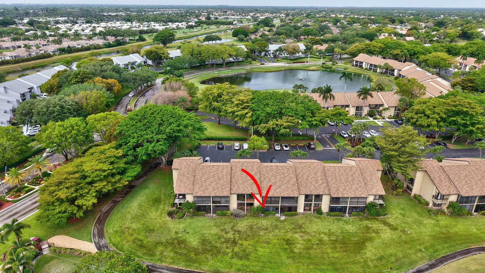 5021 Oakhill Lane, #114, Delray Beach, FL 33484 Aerial View