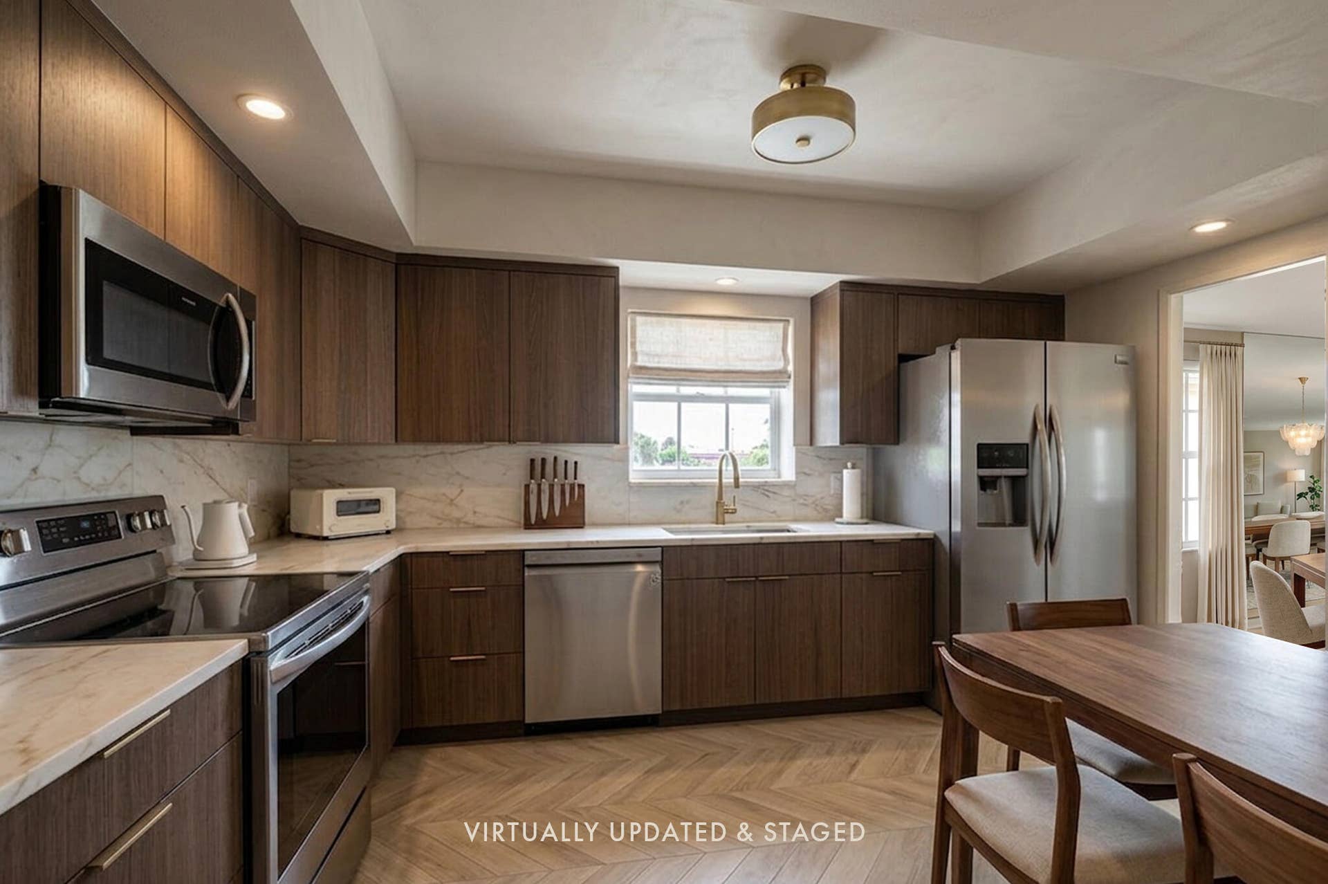 3475 S Ocean Boulevard, #116, Palm Beach, FL 33480 Virtually Renovated Kitchen