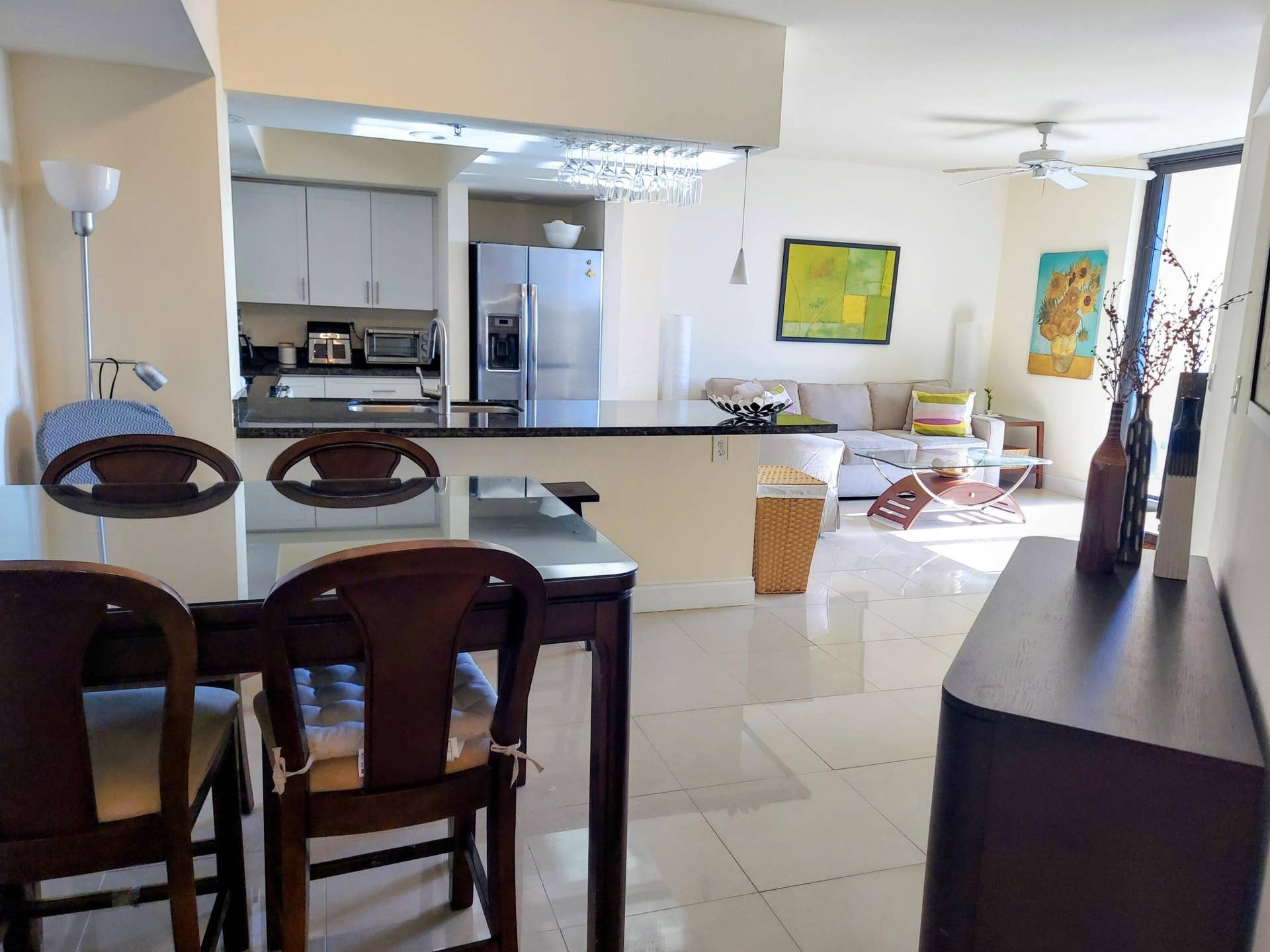 DINING AREA, KITCHEN, LIVING AREA