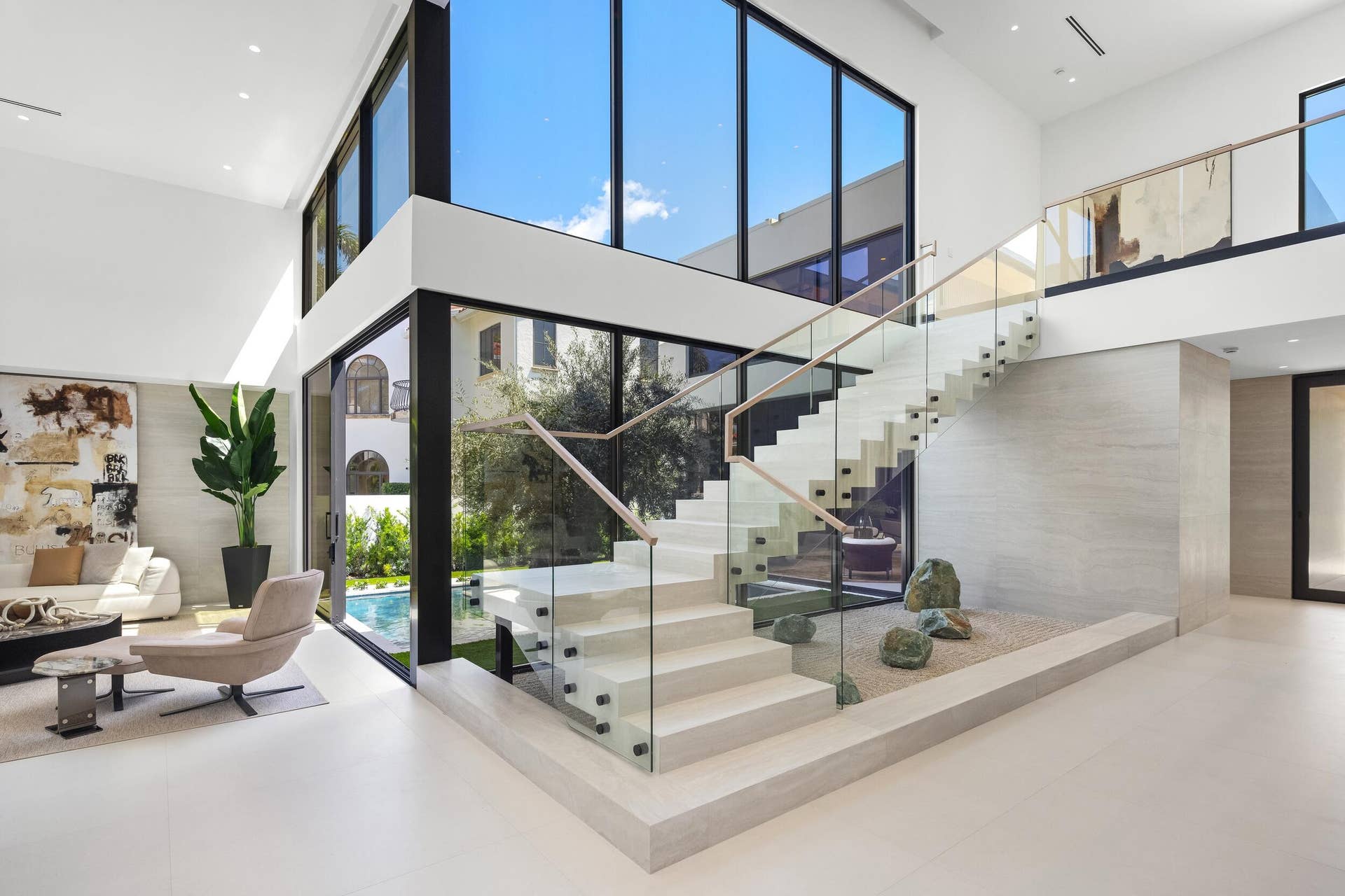 1351 Cocoanut Road, Boca Raton, FL 33432 FLOATING STAIRS