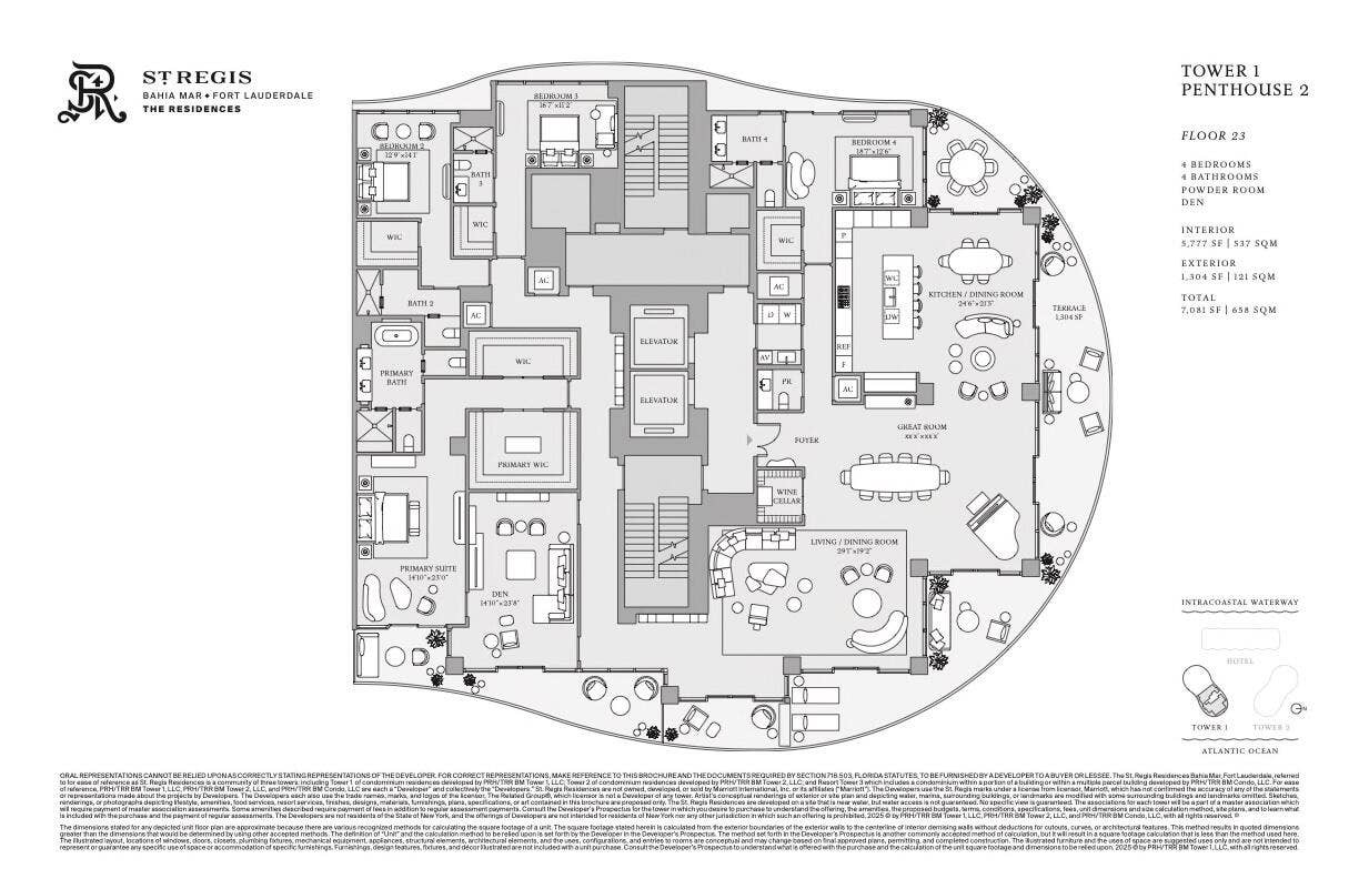 801 Seabreeze Boulevard, #Ph 2302, Fort Lauderdale, FL 33316 SR Penthouse 2302