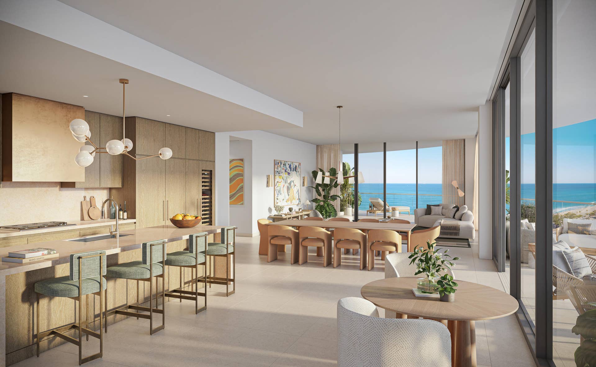 801 Seabreeze Boulevard, #Ph 2302, Fort Lauderdale, FL 33316 Private Residence A Kitchen 01 C Living