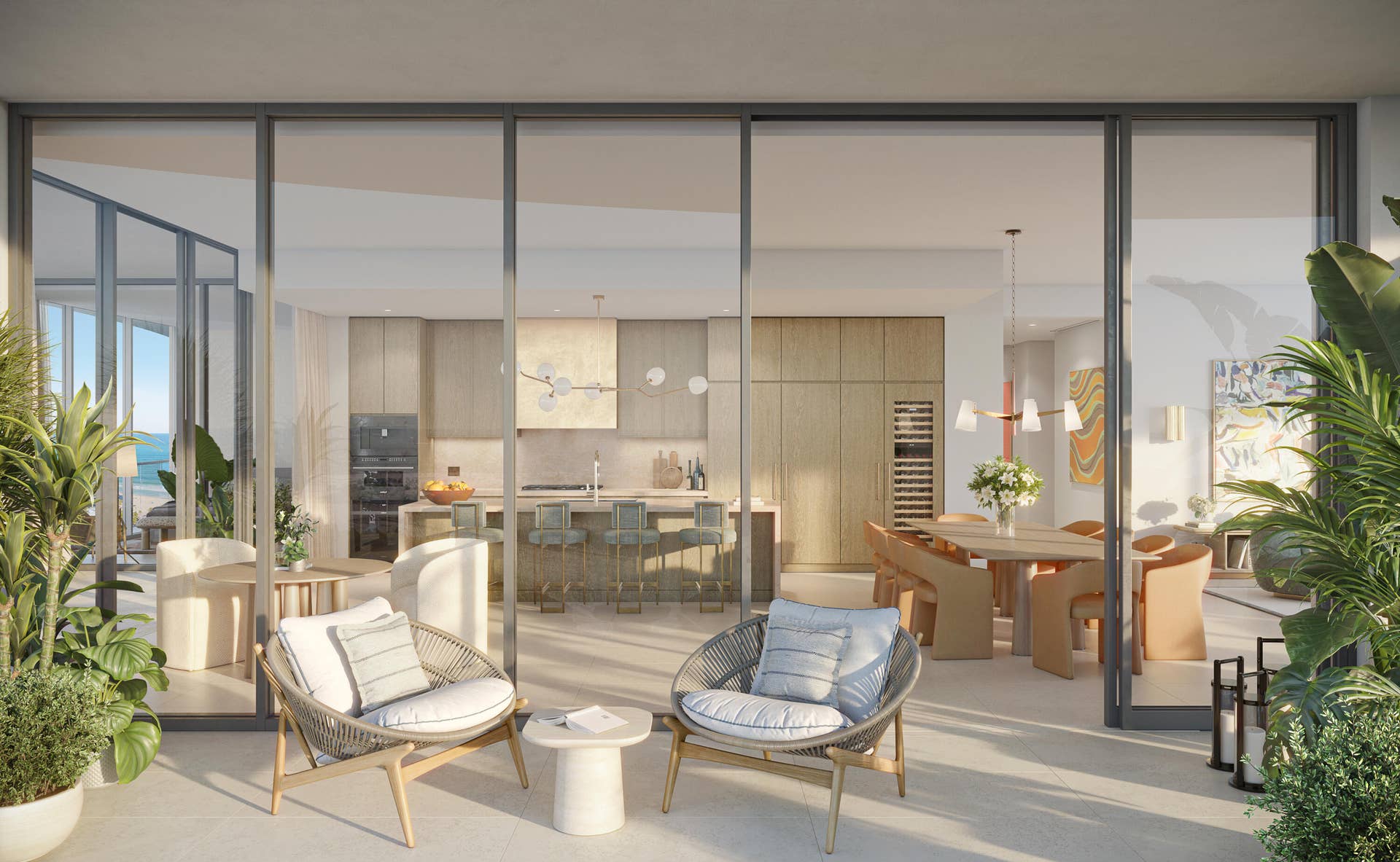 801 Seabreeze Boulevard, #Ph 2302, Fort Lauderdale, FL 33316 Private Residence A Balcony Kitchen