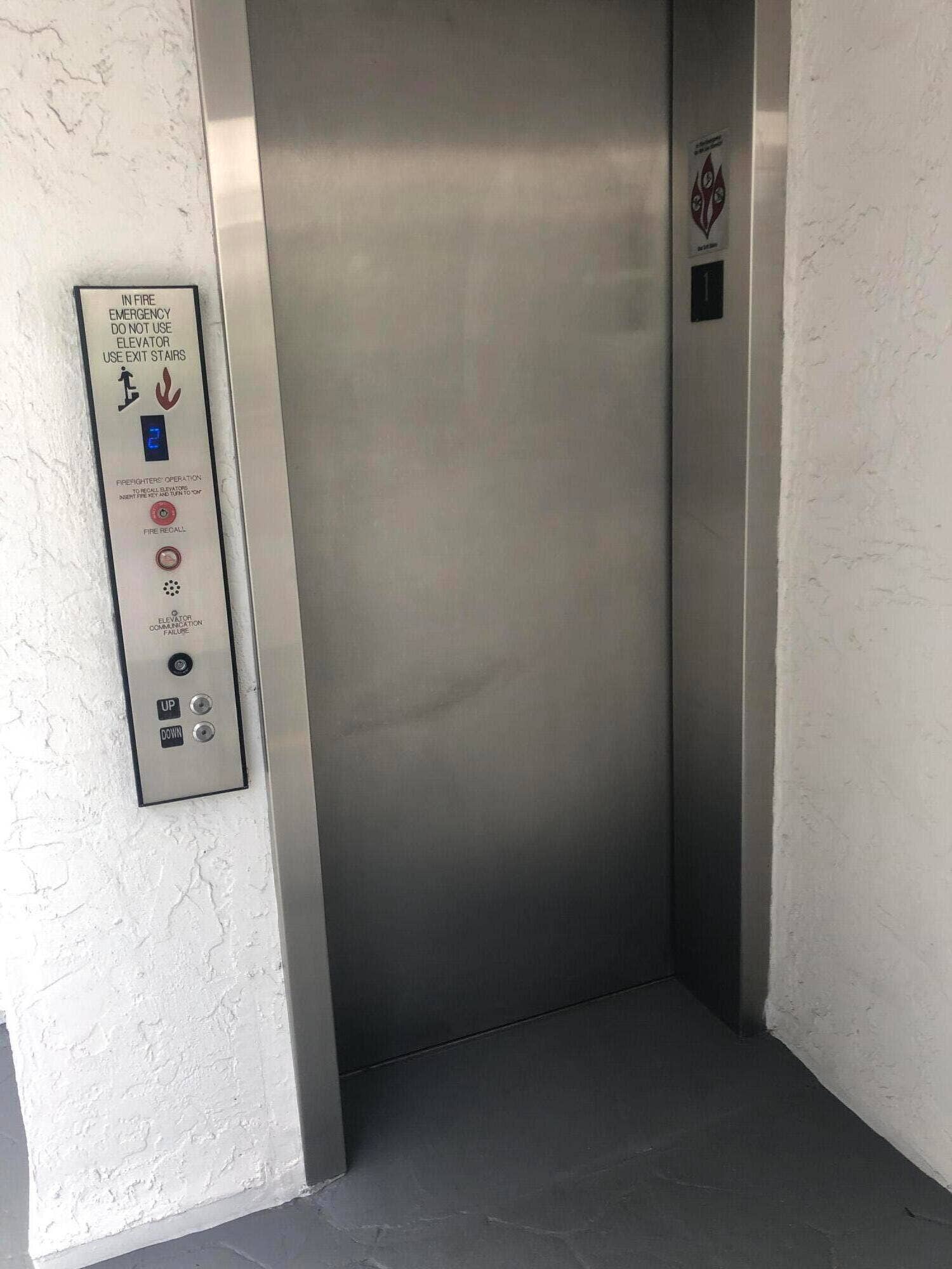 4013 N Ocean Drive N, #109, Lauderdale By The Sea, FL 33308 Elevator Entry from Garage