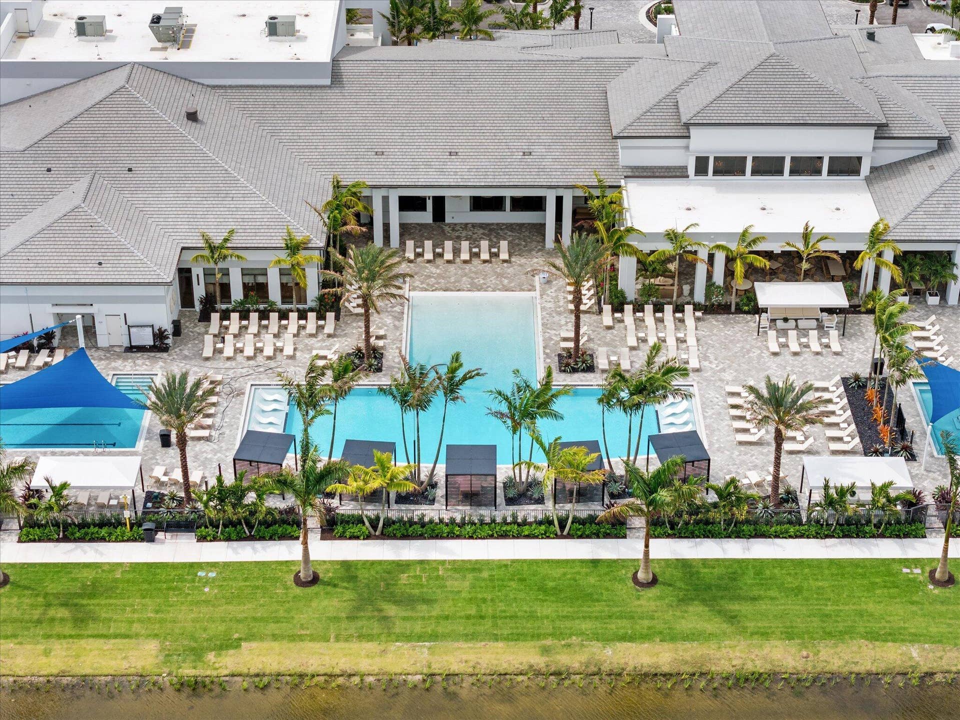9273 Sunflower Meadow Road, Boca Raton, FL 33434 Aerial Clubhouse + Pool