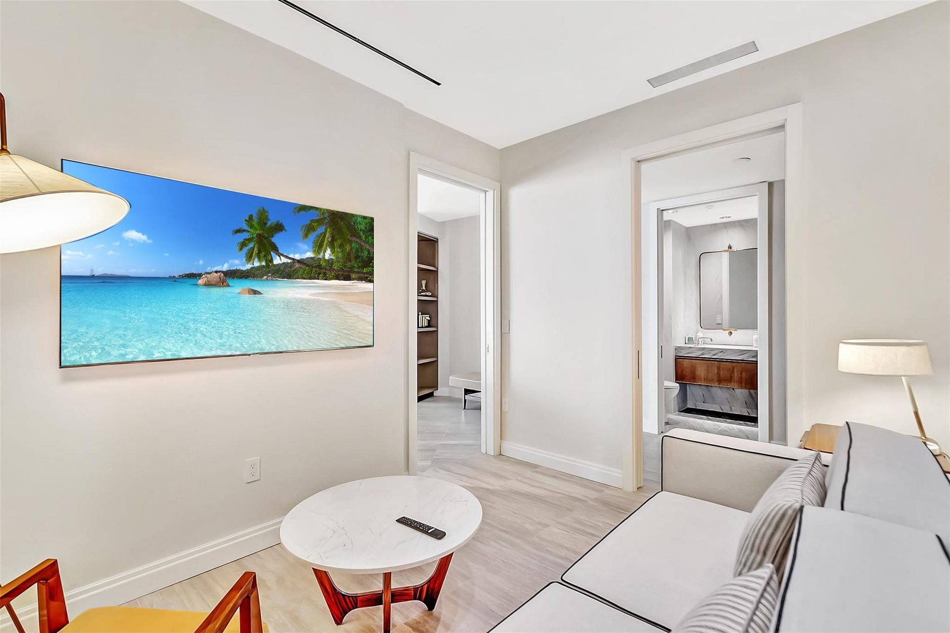 525 N Fort Lauderdale Beach Boulevard, #1607, Fort Lauderdale, FL 33304 Also can be used as a 2nd bedroom. Sofa bed opens up.