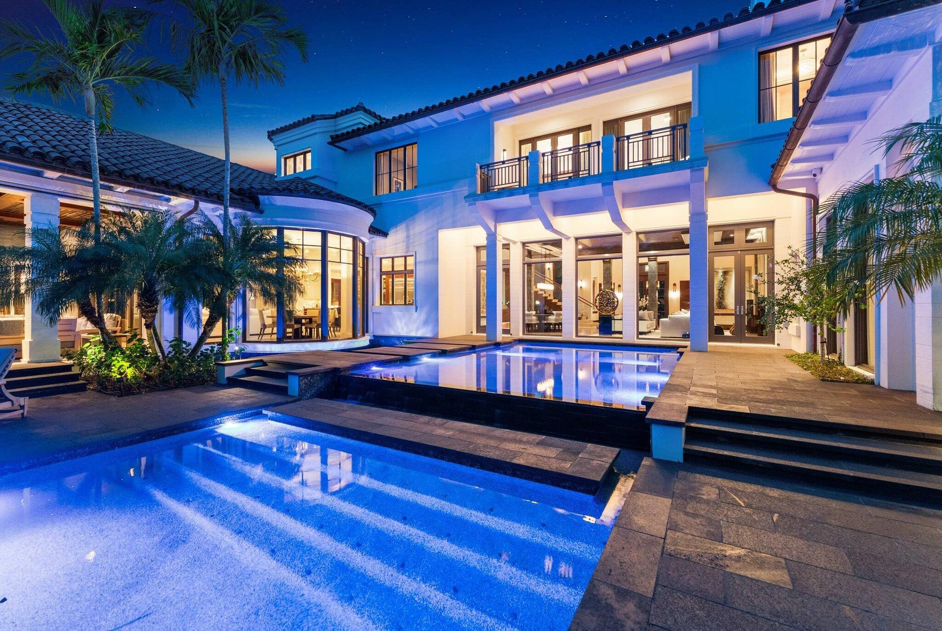 232 Bears Club Drive, Jupiter, FL 33477 Rear Elevation and Pool