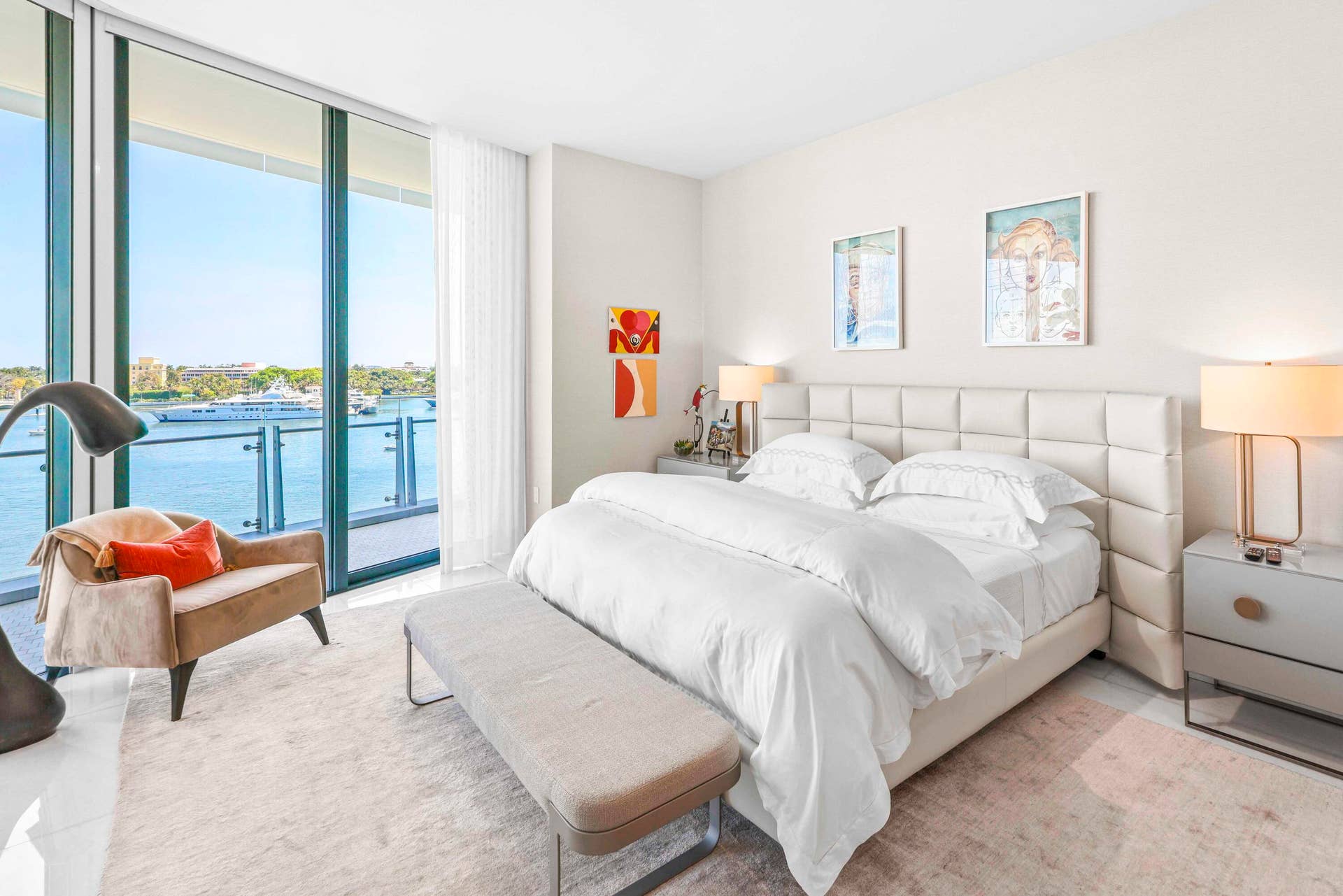 1100 S Flagler Drive, #601, West Palm Beach, FL 33401 Primary Bedroom