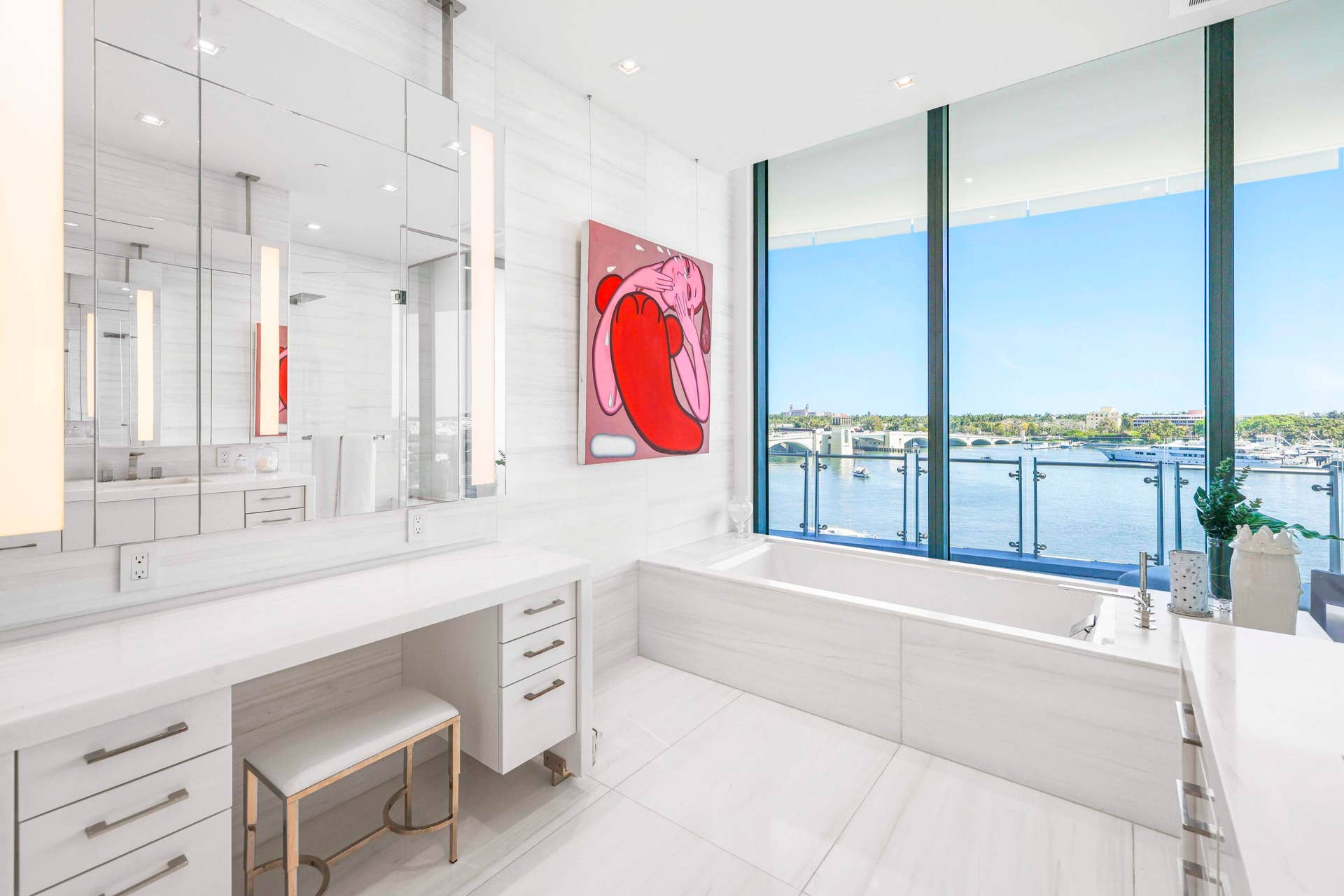 1100 S Flagler Drive, #601, West Palm Beach, FL 33401 Primary Bathroom 1.2