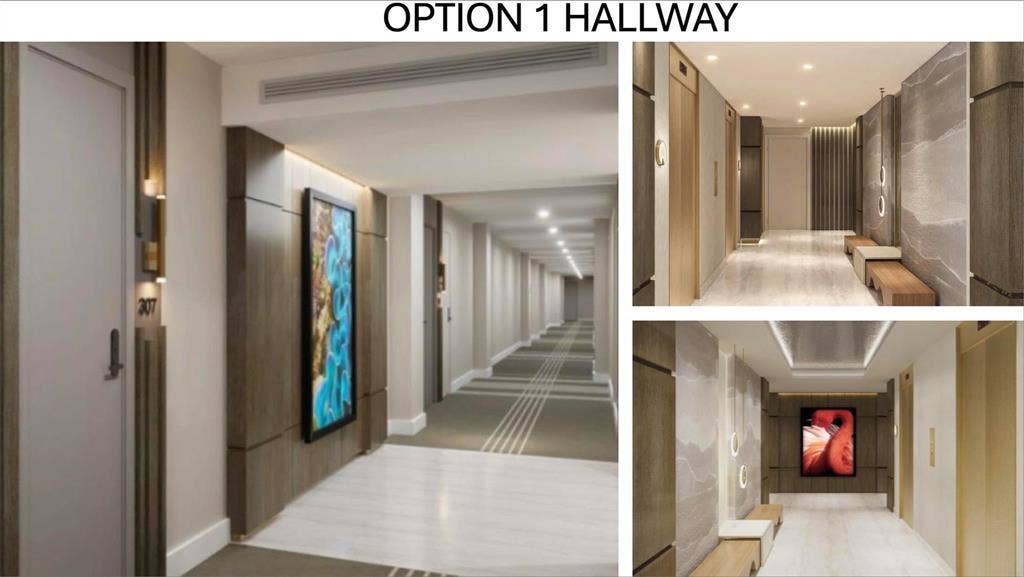 RENDERING OF NEW HALLWAYS