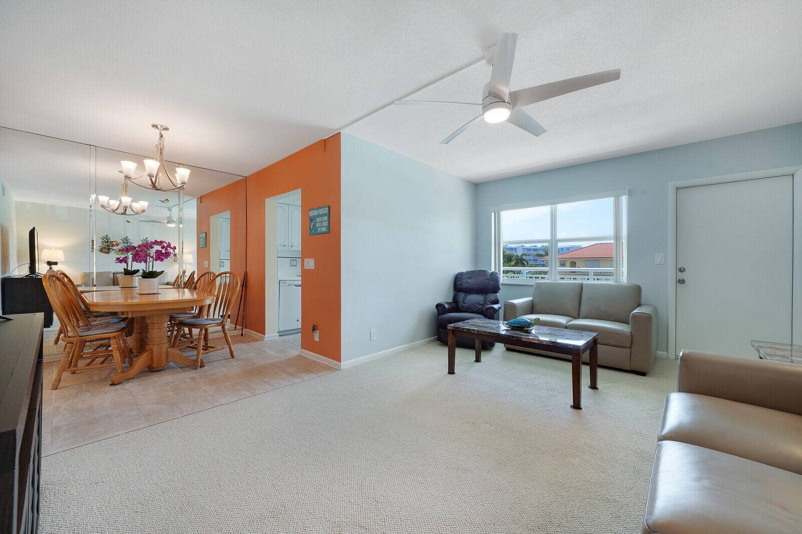 37 Yacht Club Drive, #Unit 202, North Palm Beach, FL 33408 Living Room/Dining Area