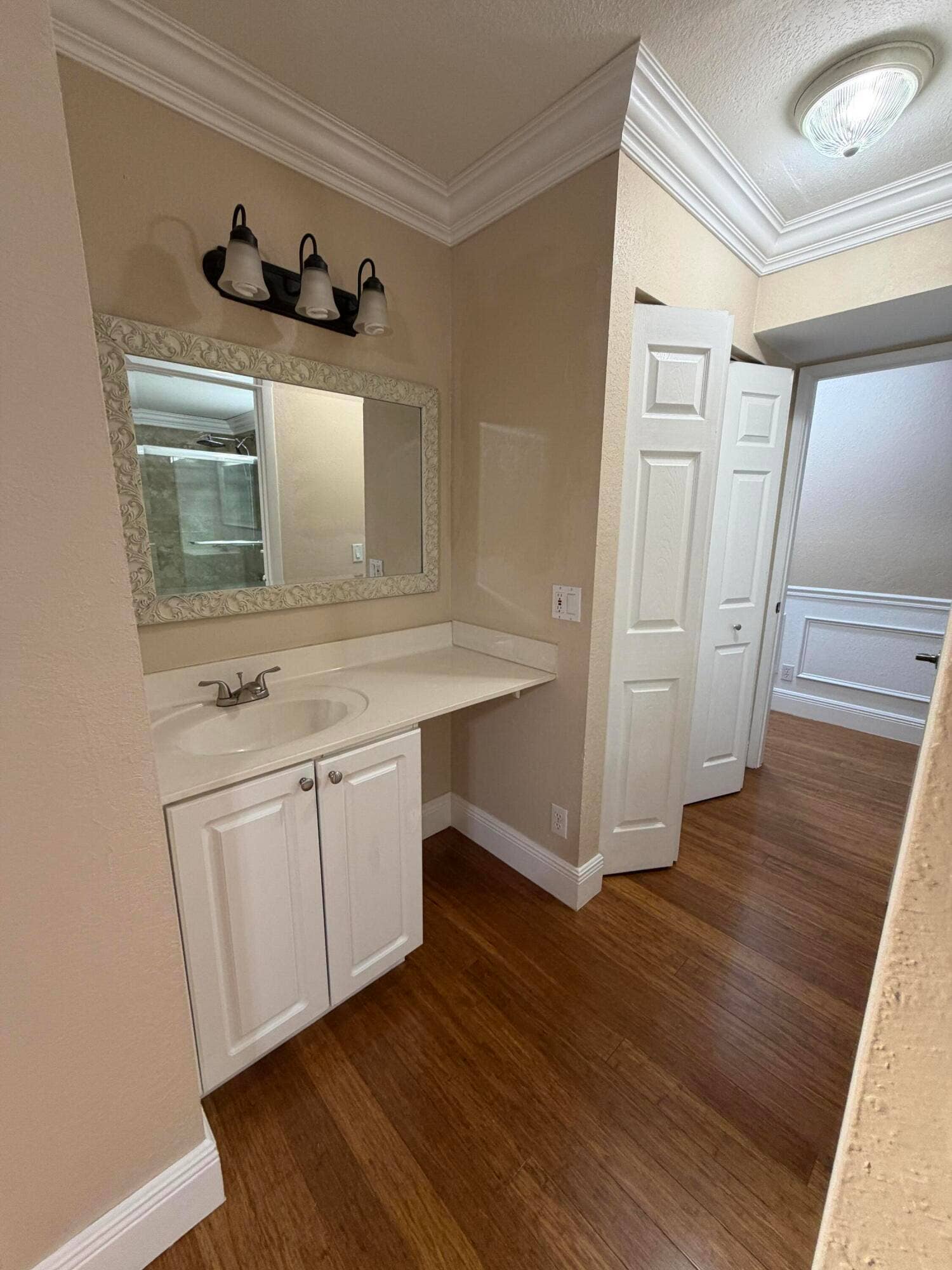 Master bedroom vanity