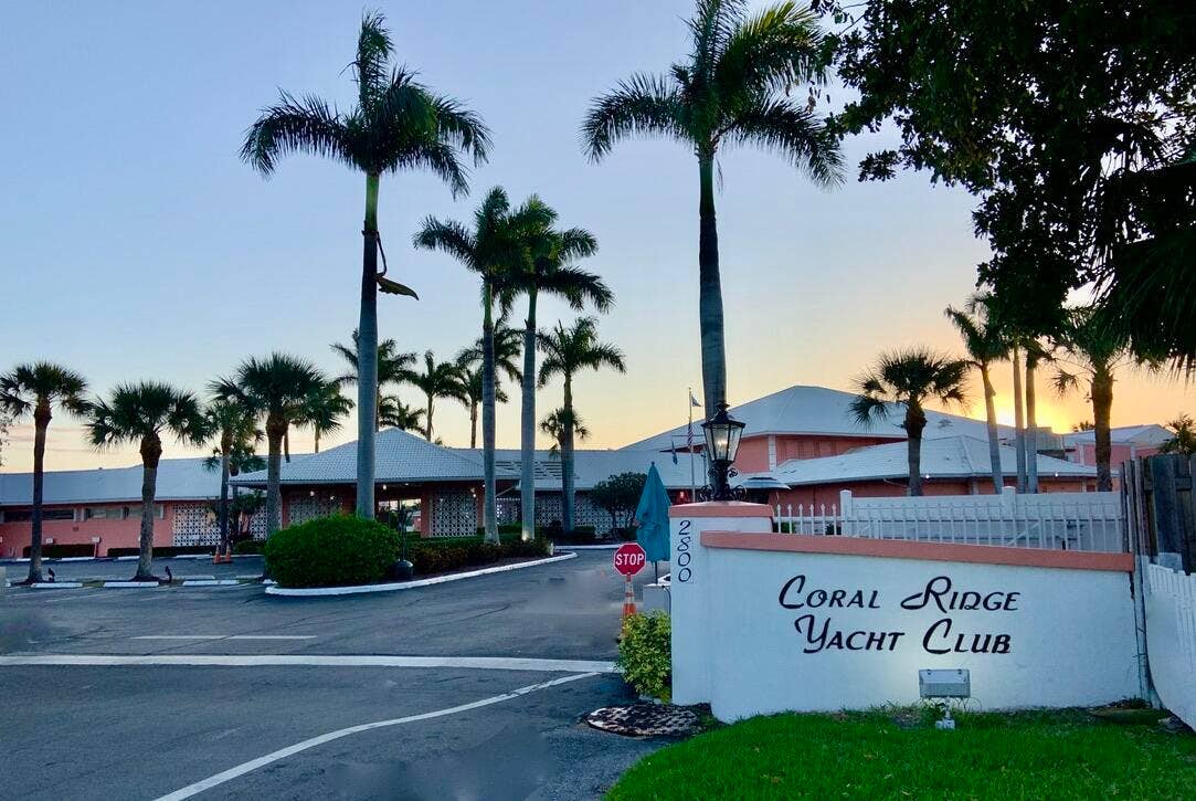 2727 Yacht Club Boulevard, #2a, Fort Lauderdale, FL 33304 Entrance to Coral Ridge Yacht Club