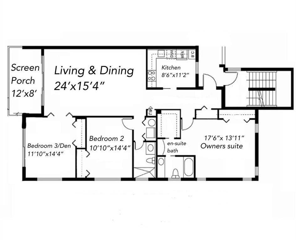 3010 N Course Drive, #312, Pompano Beach, FL 33069 3-Bedroom 2-Bath End Corner Apartment