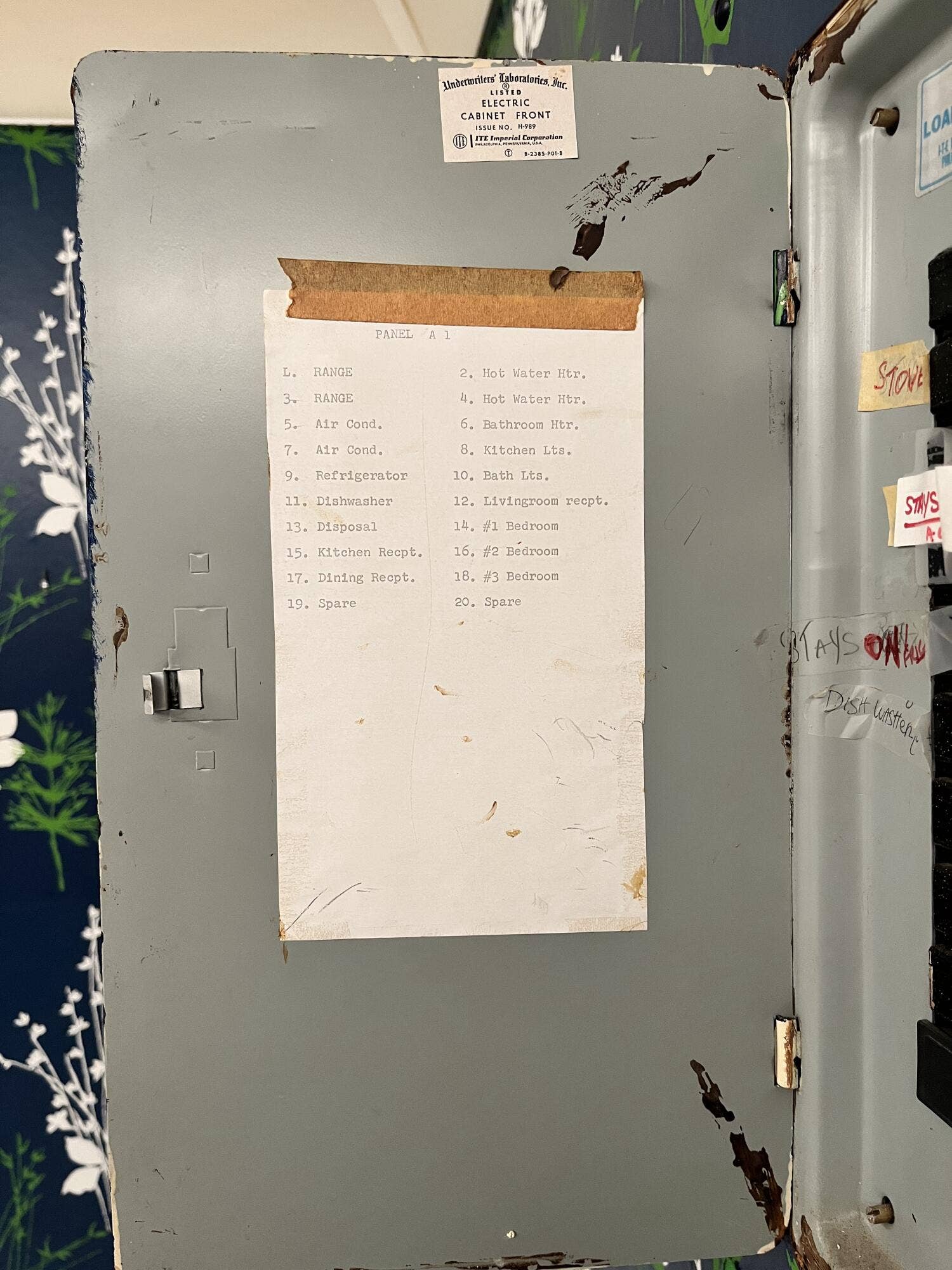 3010 N Course Drive, #312, Pompano Beach, FL 33069 Electrical Panel