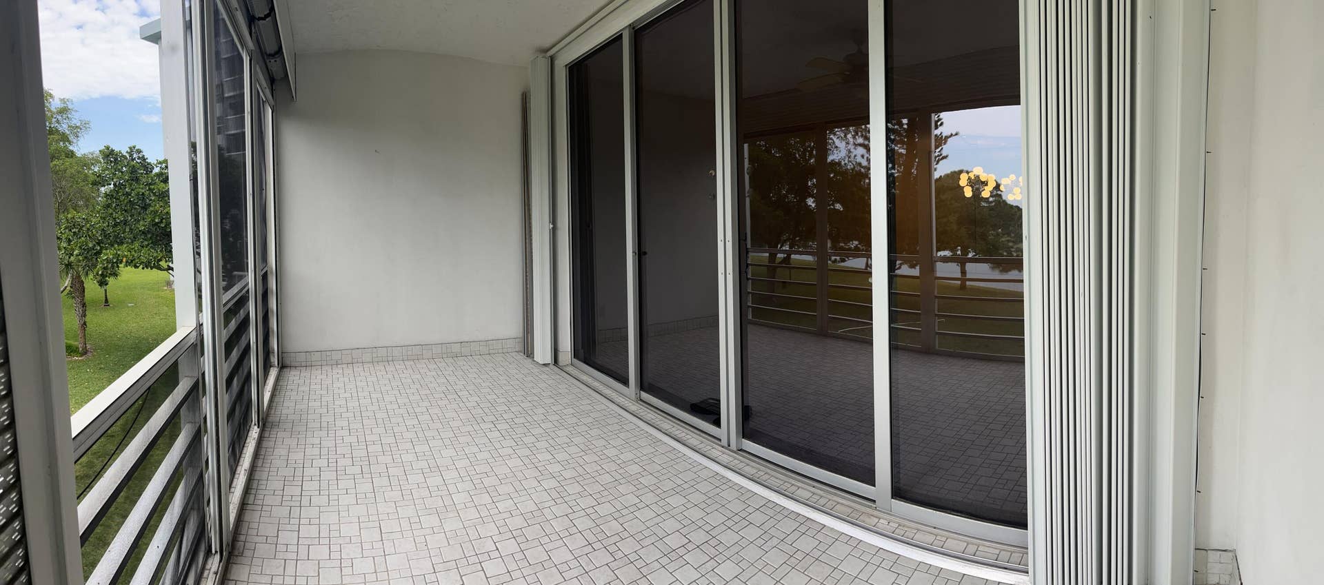 3010 N Course Drive, #312, Pompano Beach, FL 33069 Hurricane Accordion Shutters on the Balcony