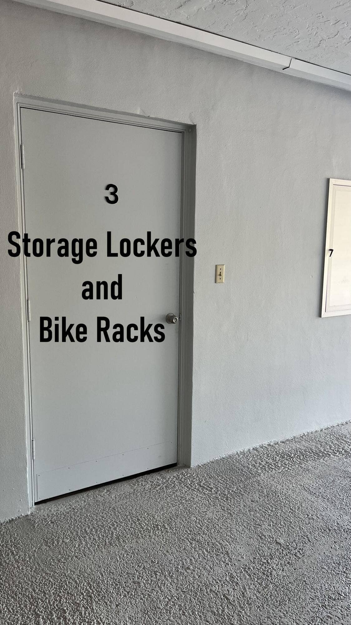 3010 N Course Drive, #312, Pompano Beach, FL 33069 Storage locker and bike rack