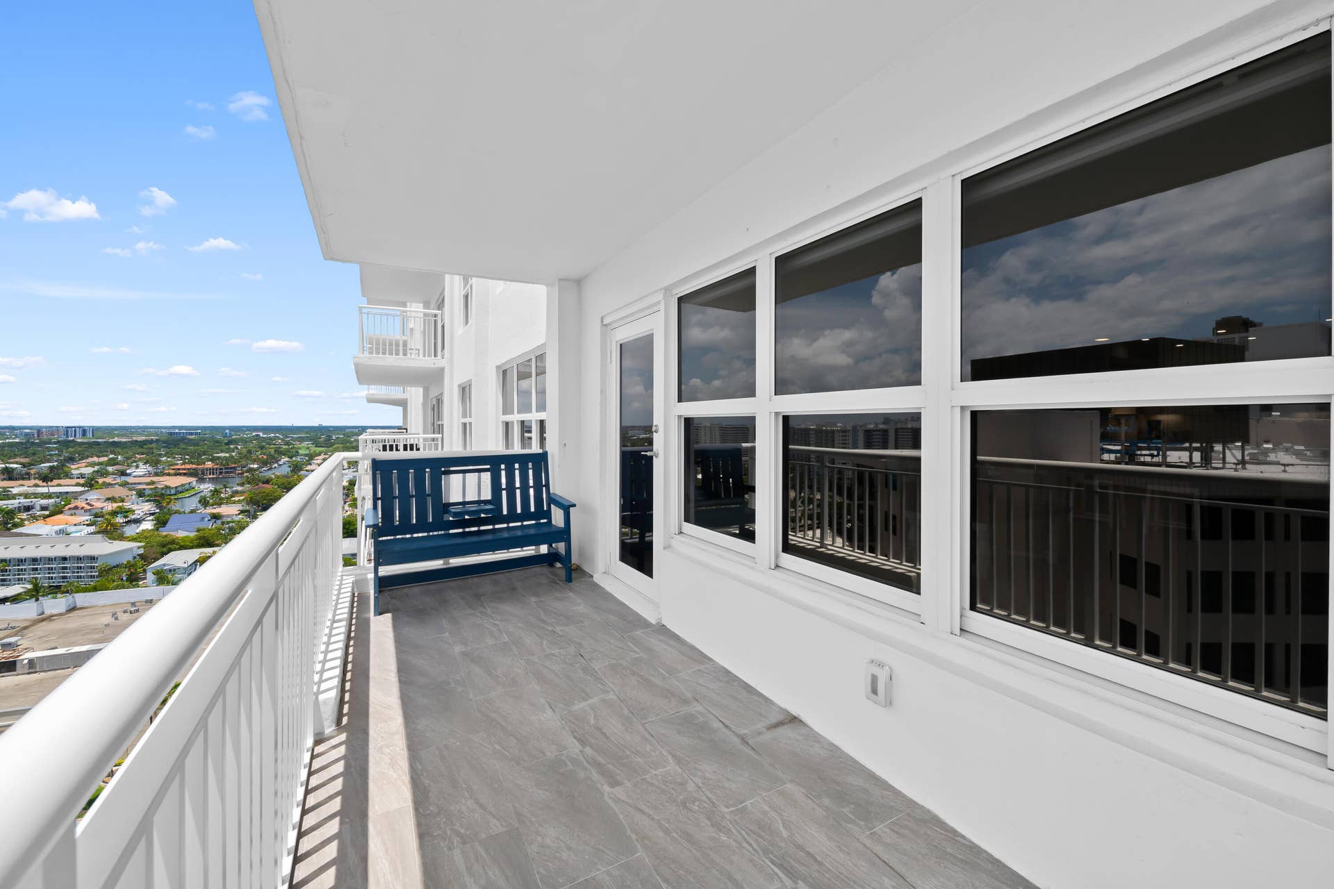 Balcony looking west