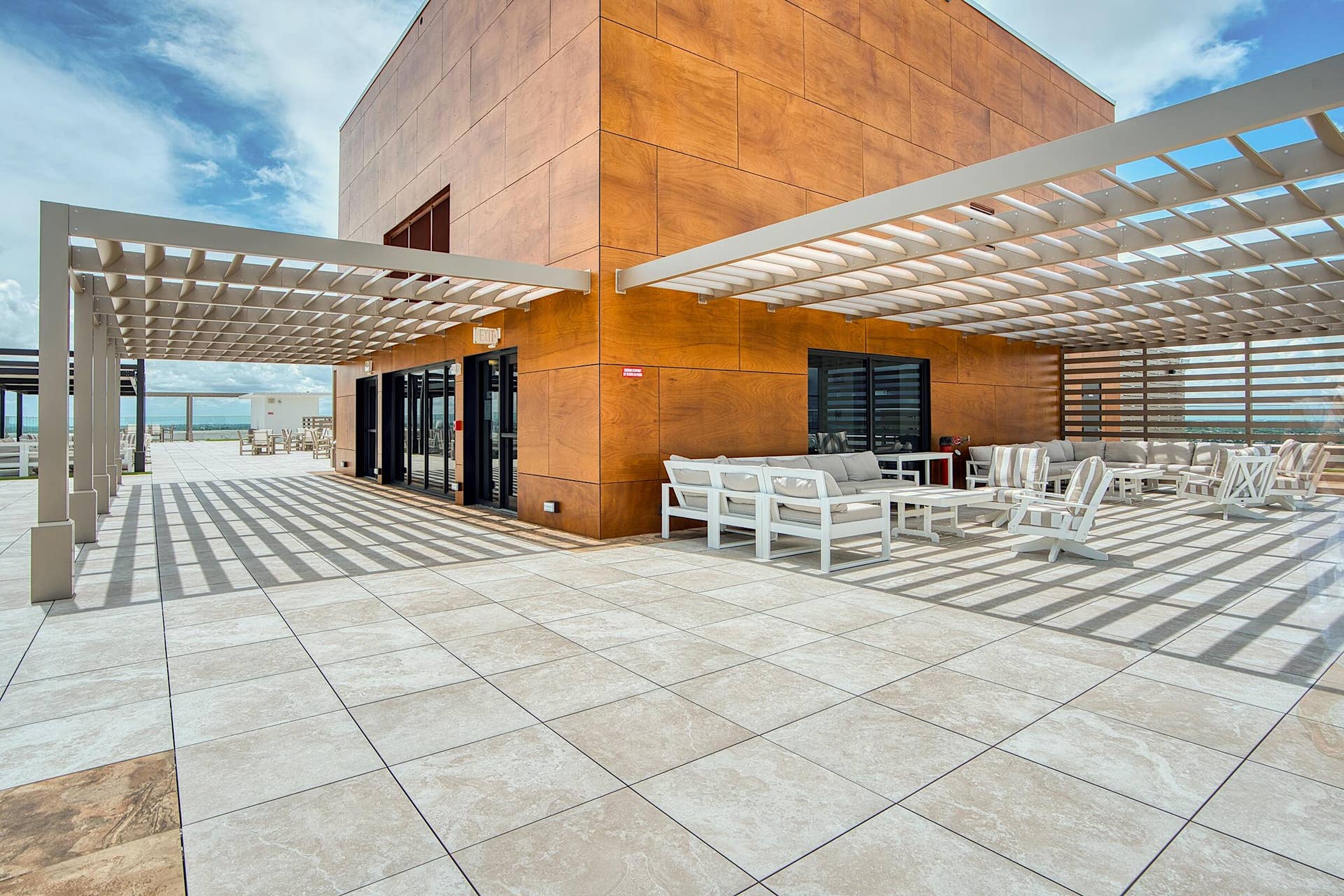 Entrance to Rooftop Pool Deck
