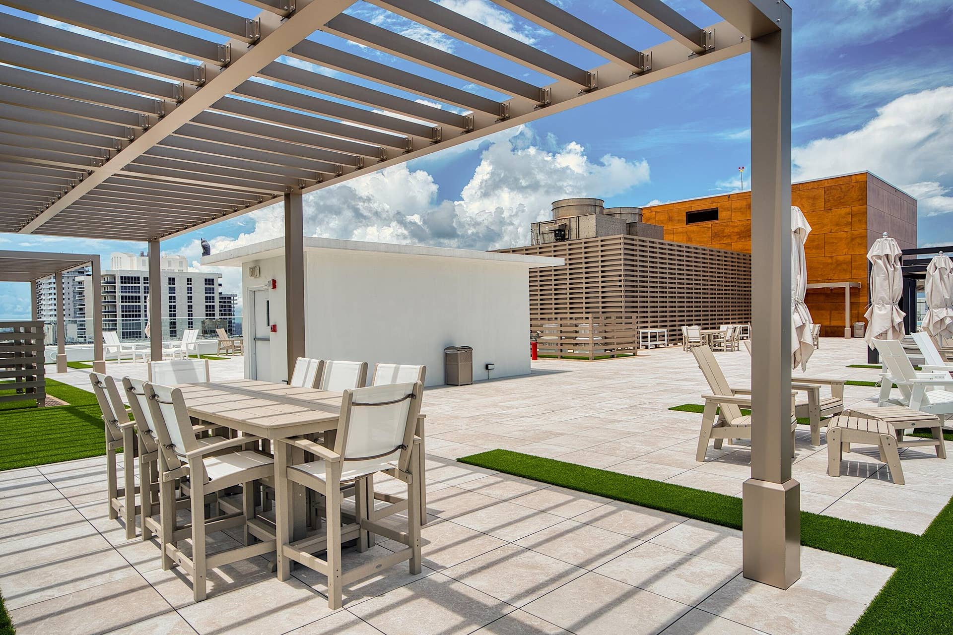 Westside of Expanded Rooftop Pool Deck