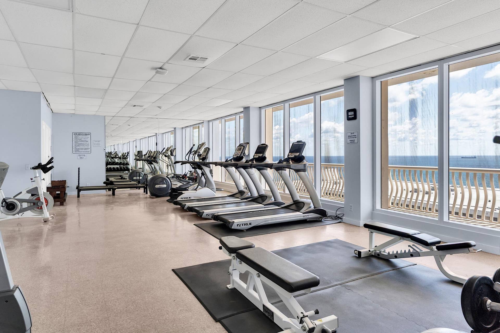 Temporary Fitness Center Overlooking the Southeast Ocean