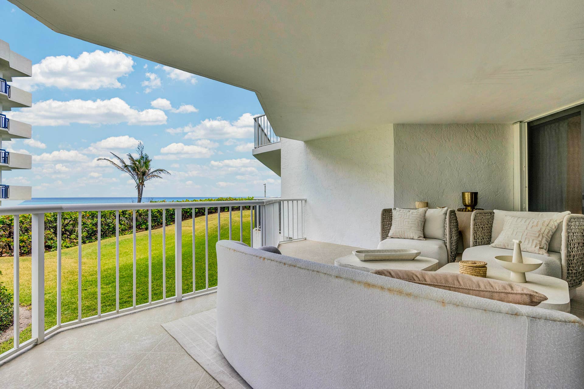 3170 S Ocean Boulevard, #N204, Palm Beach, FL 33480 Ocean View Balcony