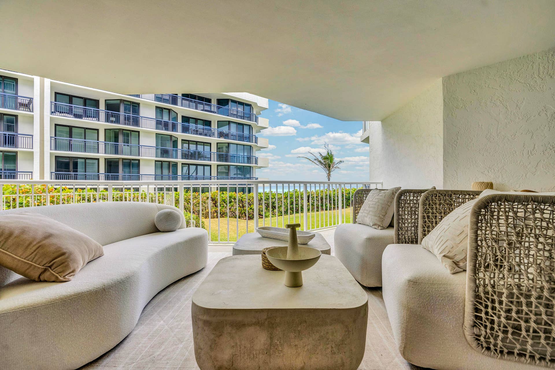 3170 S Ocean Boulevard, #N204, Palm Beach, FL 33480 Ocean View Balcony