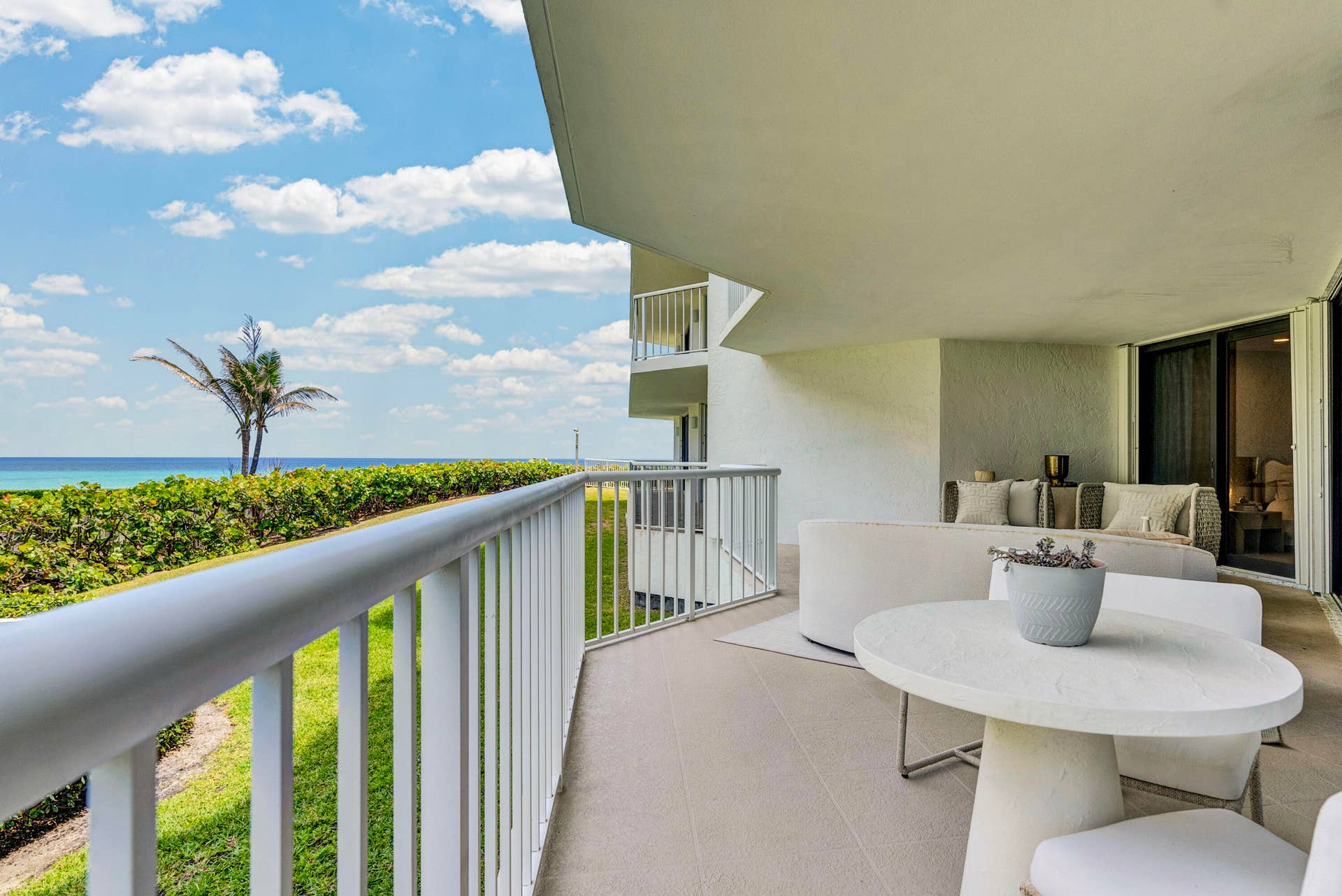 3170 S Ocean Boulevard, #N204, Palm Beach, FL 33480 Ocean View Balcony