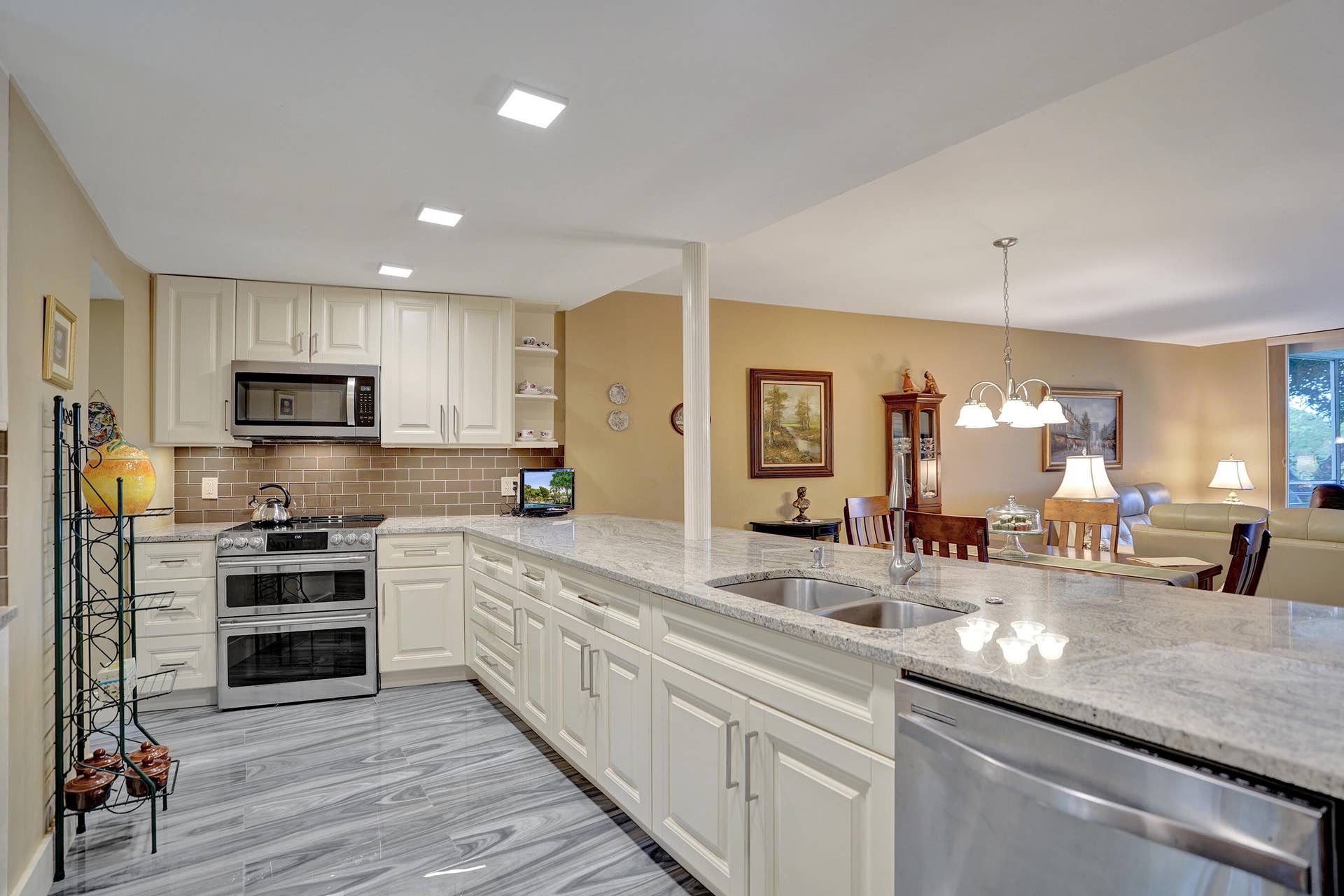 3499 Oaks Way, #Unit 205, Pompano Beach, FL 33069 Chef's Kitchen with double oven and tons of counter space for gourmet cuisine