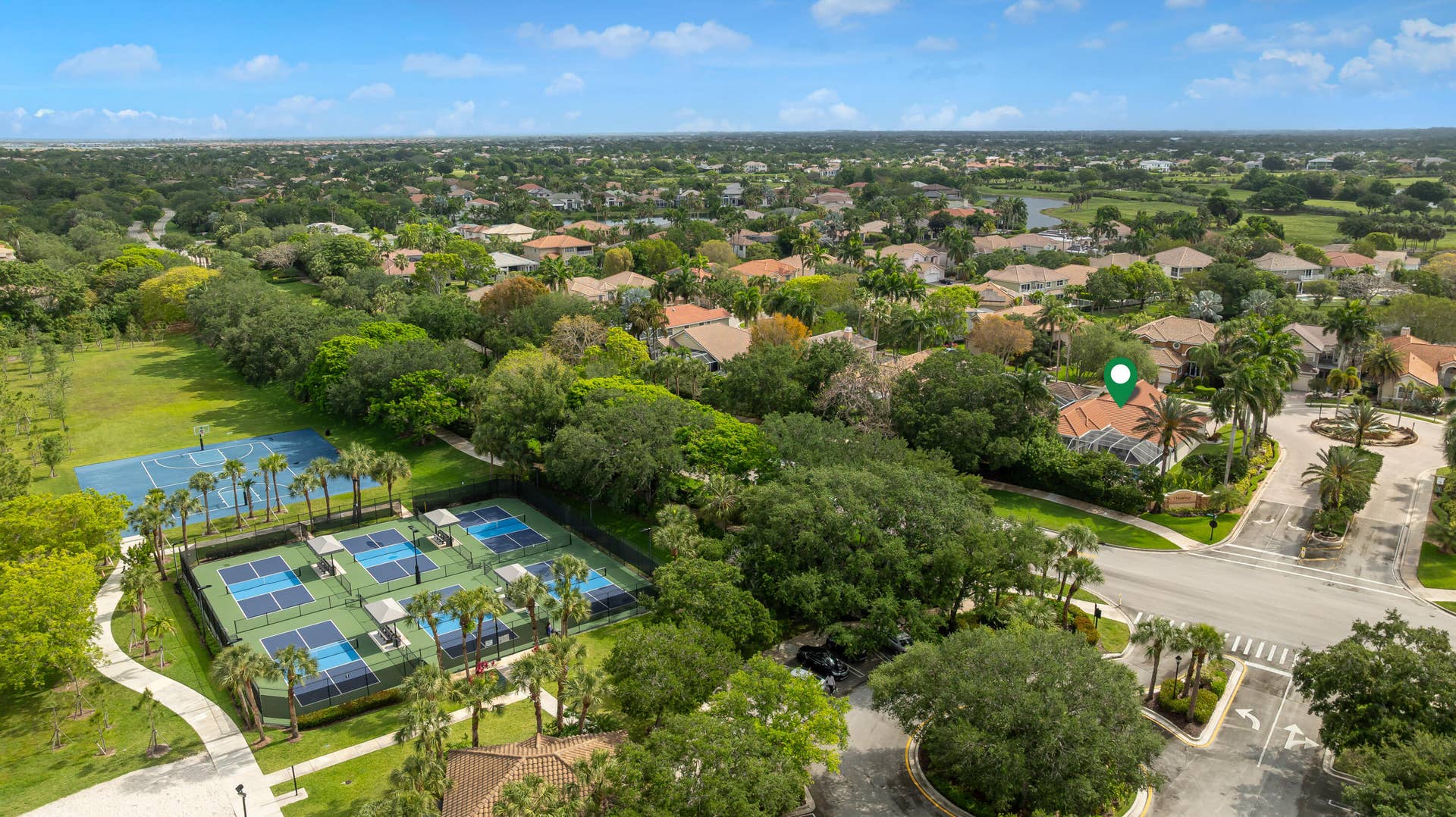 Picklebal/Tennis Center with clubhouse & fitness ,pool and playground etc