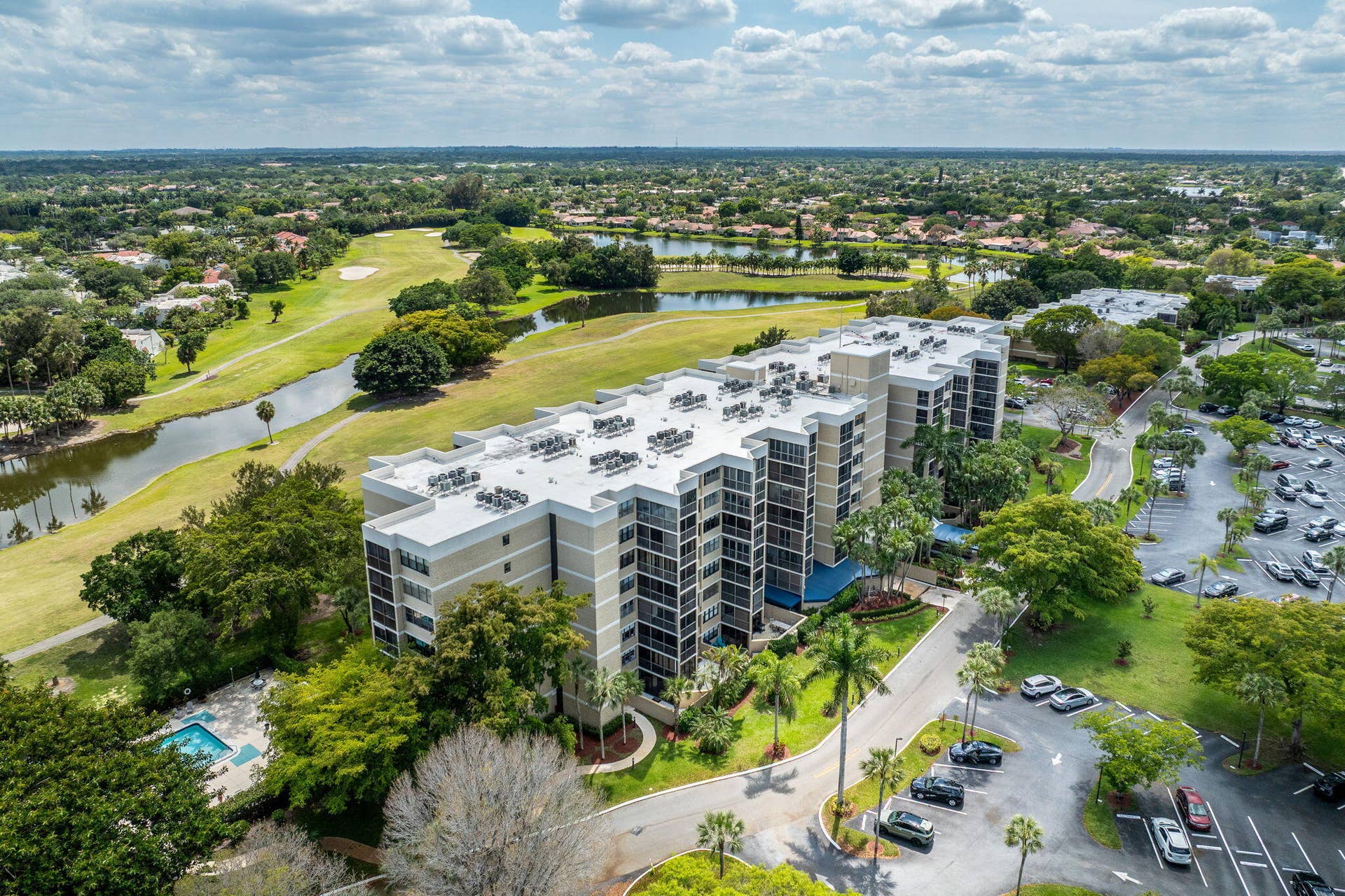 16300 Golf Club Road, Weston, FL 33326 Aerial Golf view