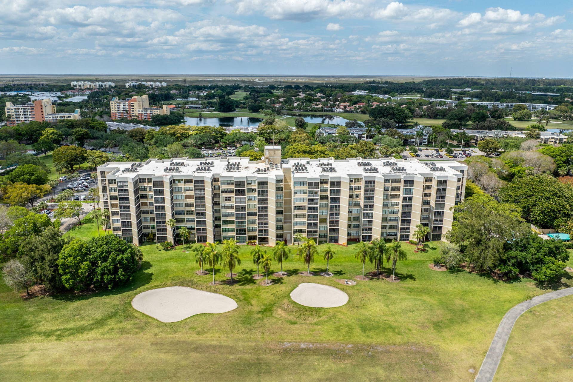 16300 Golf Club Road, Weston, FL 33326 Aerial Golf Side