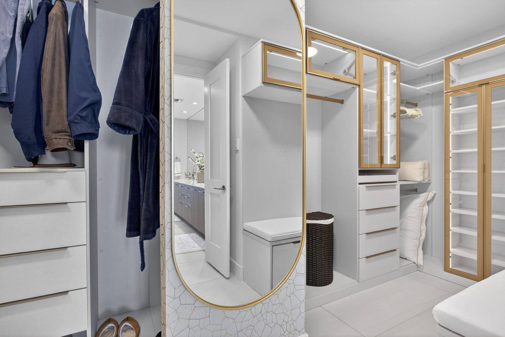 Owners Suite walk-in closet.